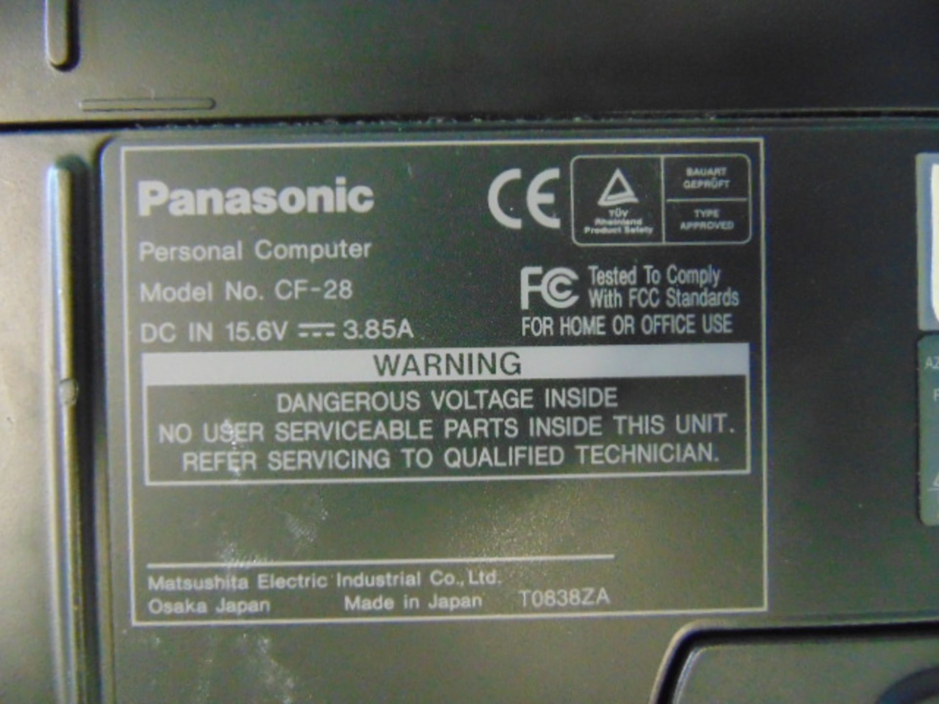 Panasonic CF-28 Toughbook Laptop - Image 12 of 15