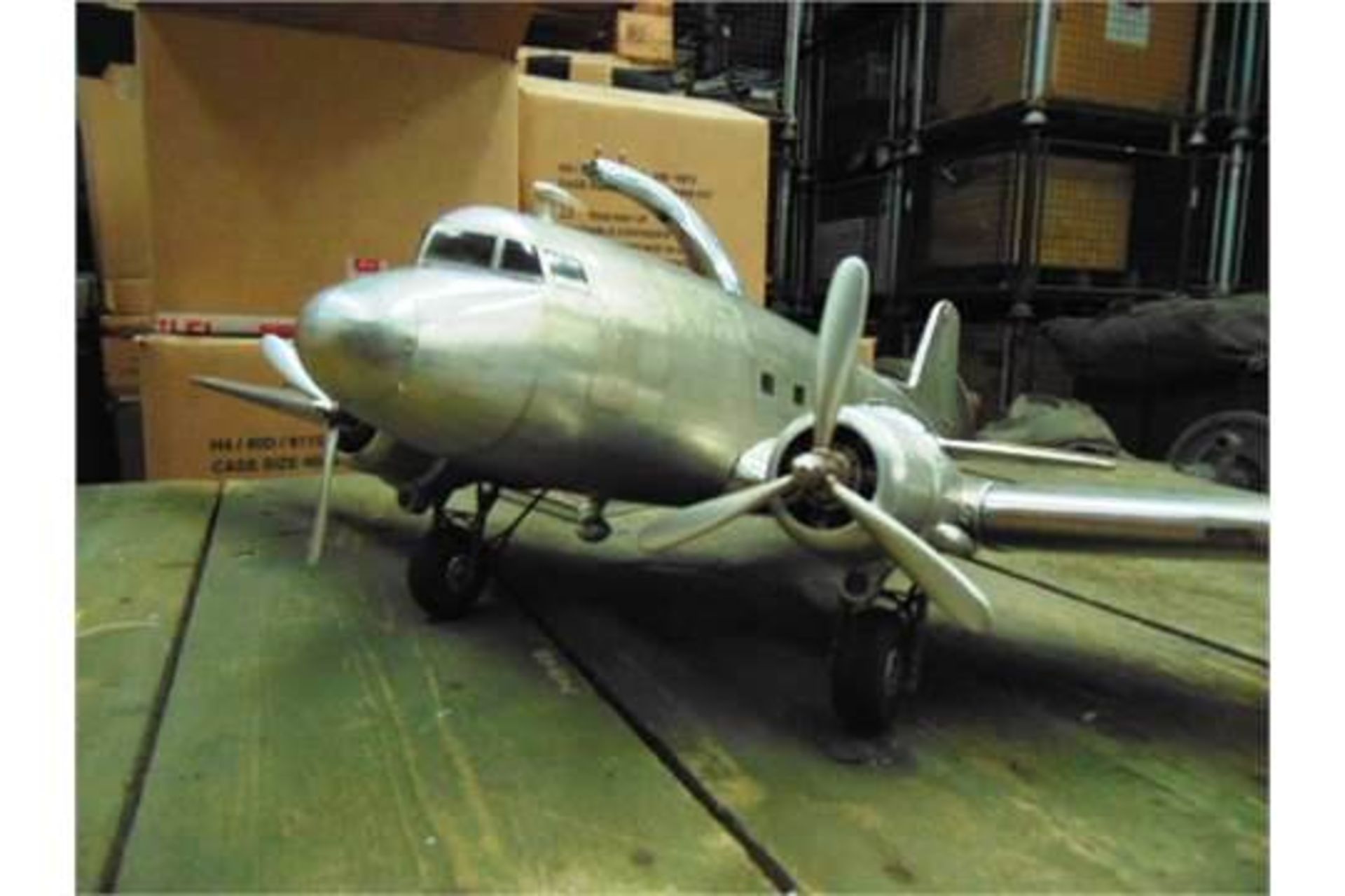 Douglas Dakota DC-3 Aluminium Scale Model - Image 2 of 6