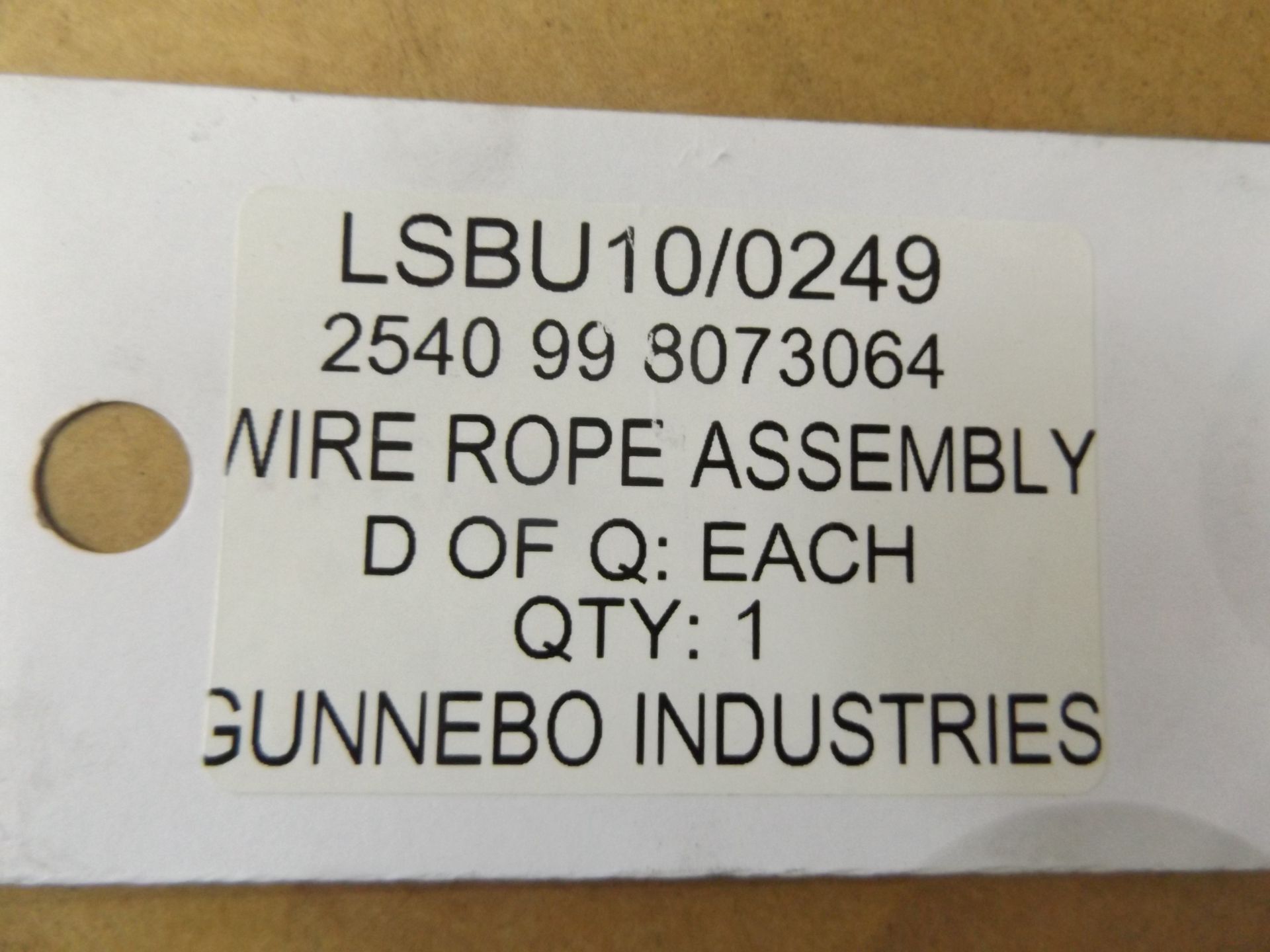 2 x Unissued Gunnebo Heavy Duty Wire Rope and Chain Assys - Bild 6 aus 6