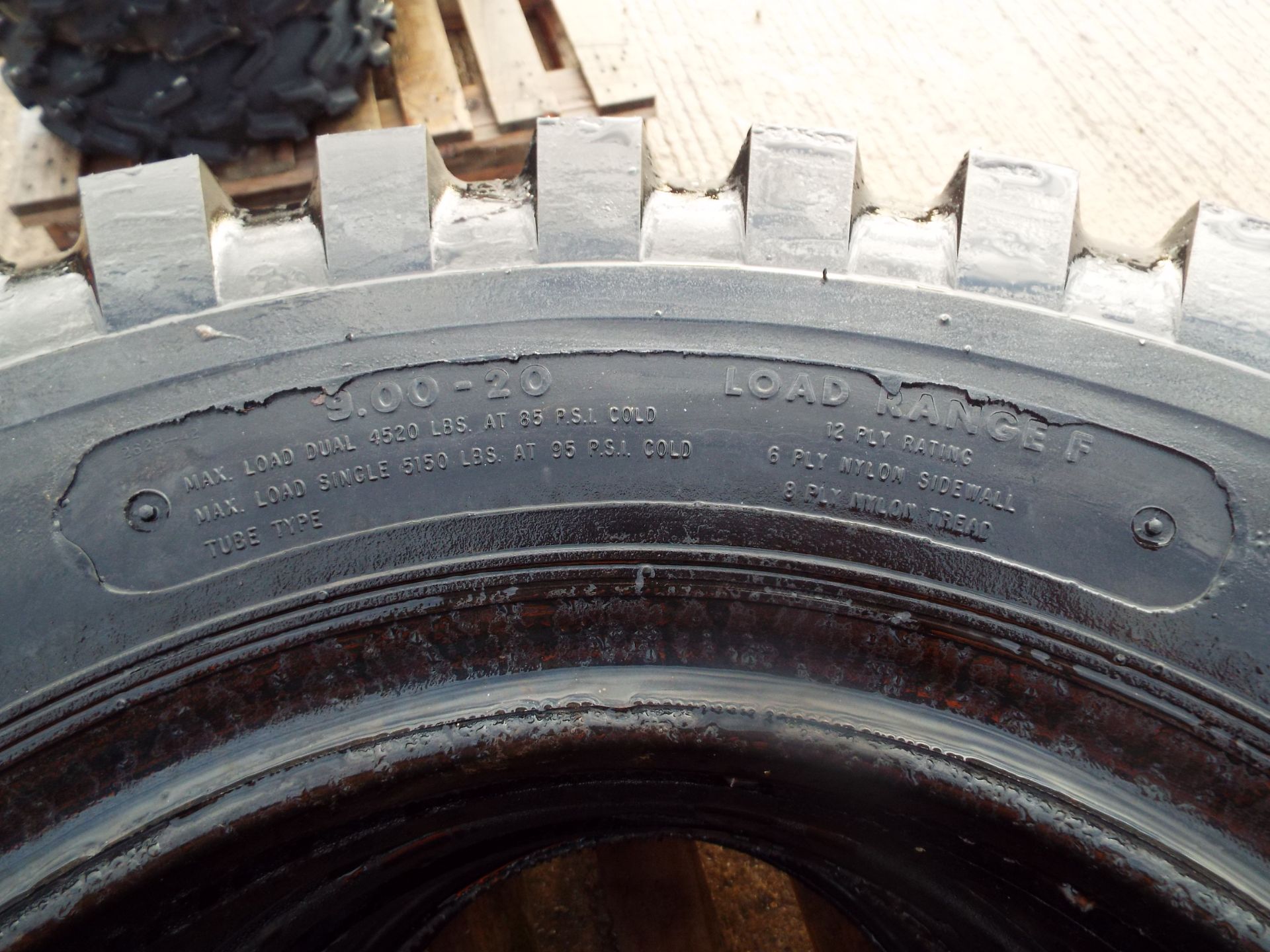 4 x S.T.A. 9.00-20 Crossply Tyres - Image 3 of 6