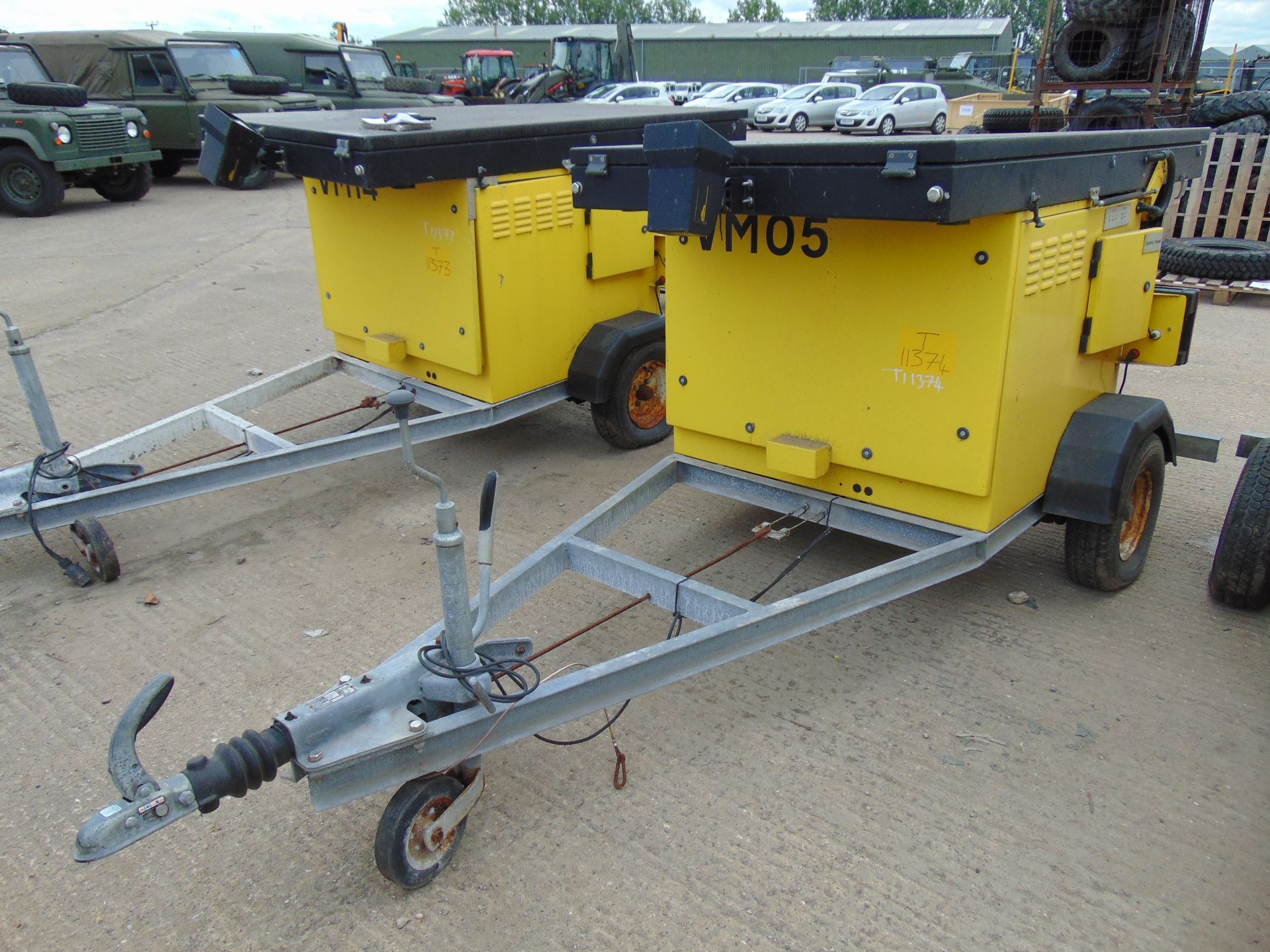 Dambach Single Axle Trailer Mounted Mobile Vehicle Message Sign with Generator and Speed Camera - Image 2 of 11