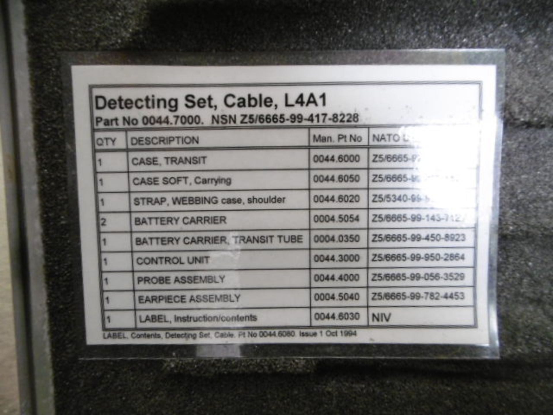 L4A1 Cable Detecting Set - Bild 10 aus 10