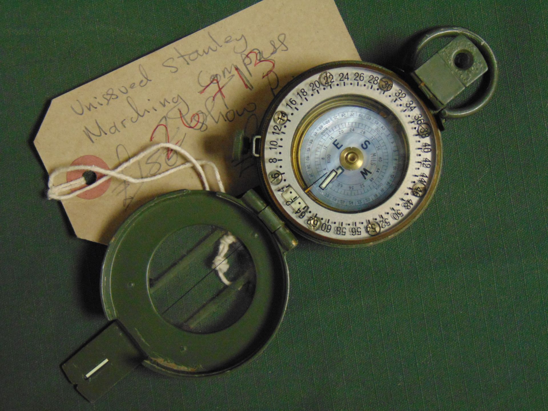 Unissued Stanley Prismatic Marching Compass - Image 2 of 5