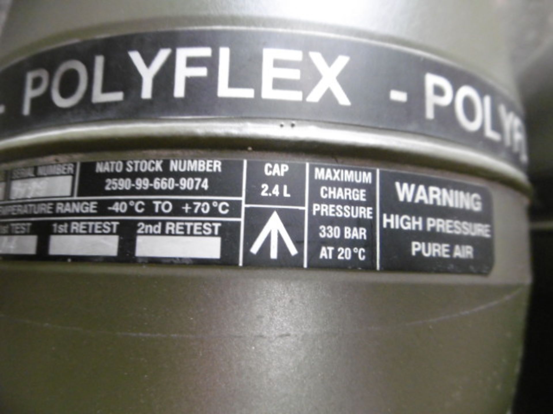 6 x Polyflex High Pressure Air Cannisters - Image 5 of 5