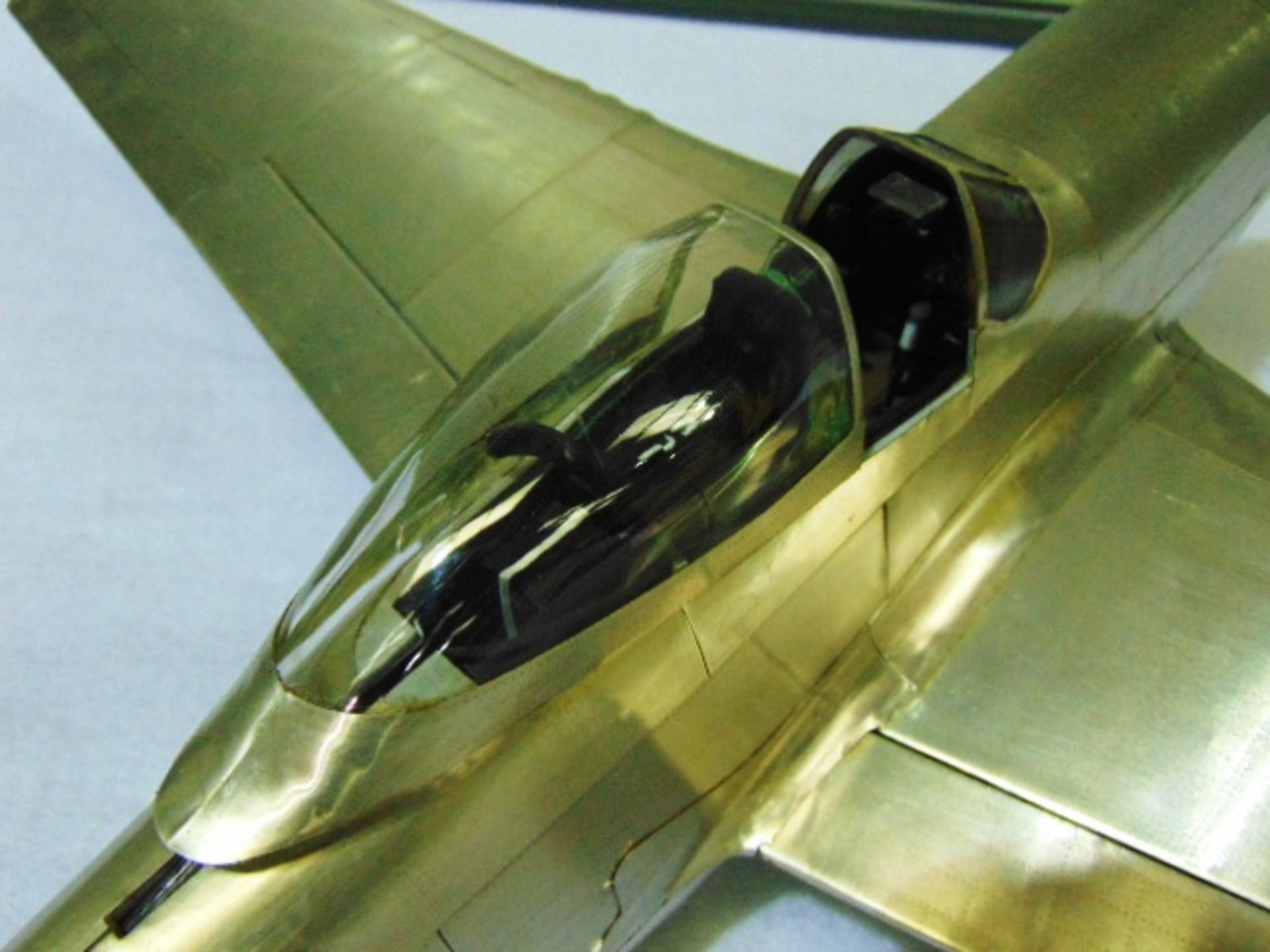 WWII Mustang P-51 Fighter Aluminum Model - Image 5 of 12