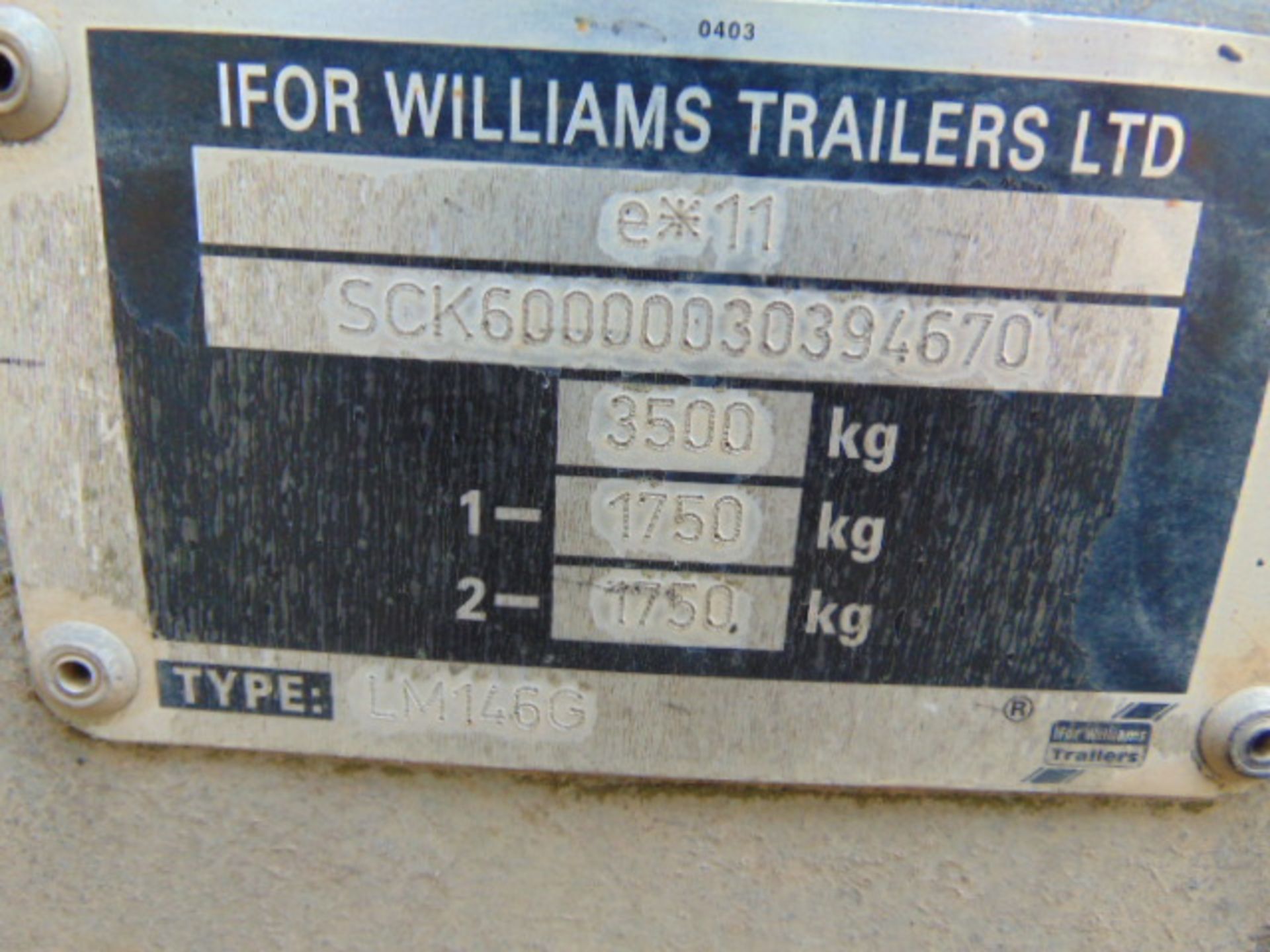 Ifor Williams LM146G Twin Axle Trailer - Image 11 of 11