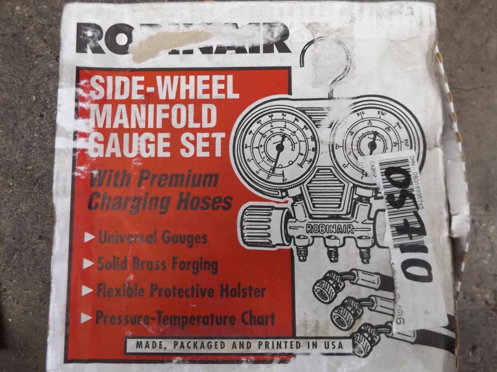 Robinair Side Wheel Manifold Gauge Set with Premium Charging Hoses - Bild 4 aus 4