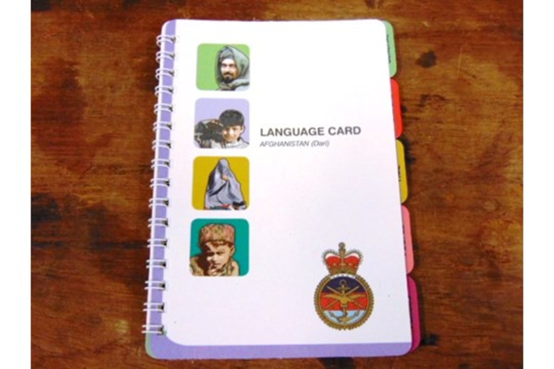 British Army Afghanistan Language Card
