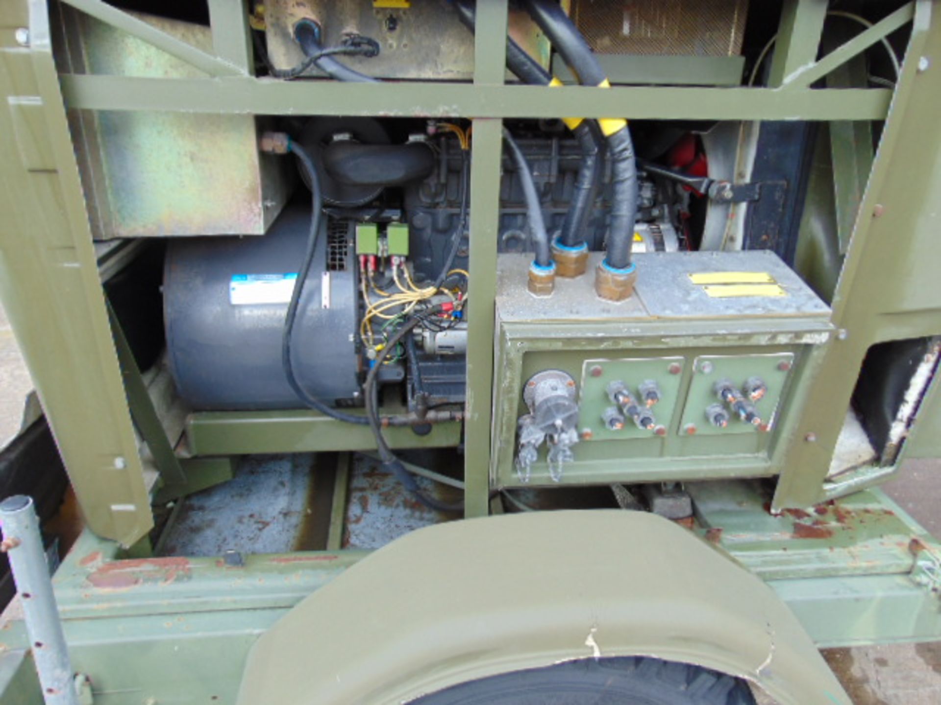 Ex Uk Royal Air Force Trailer Mounted 25 KVA Generator - Image 14 of 20