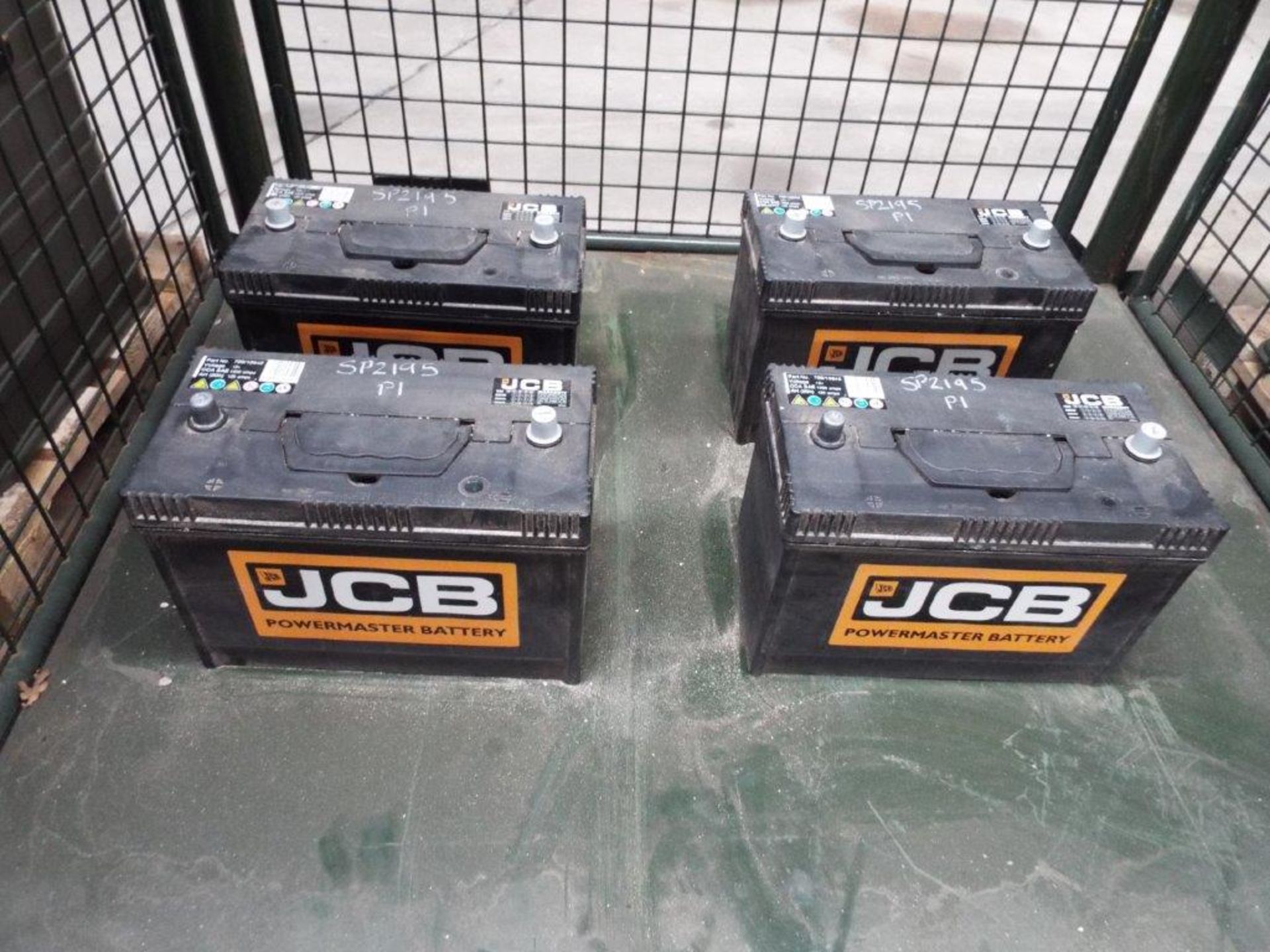 4 x Unissued JCB Powermaster 729/10642 12v Batteries
