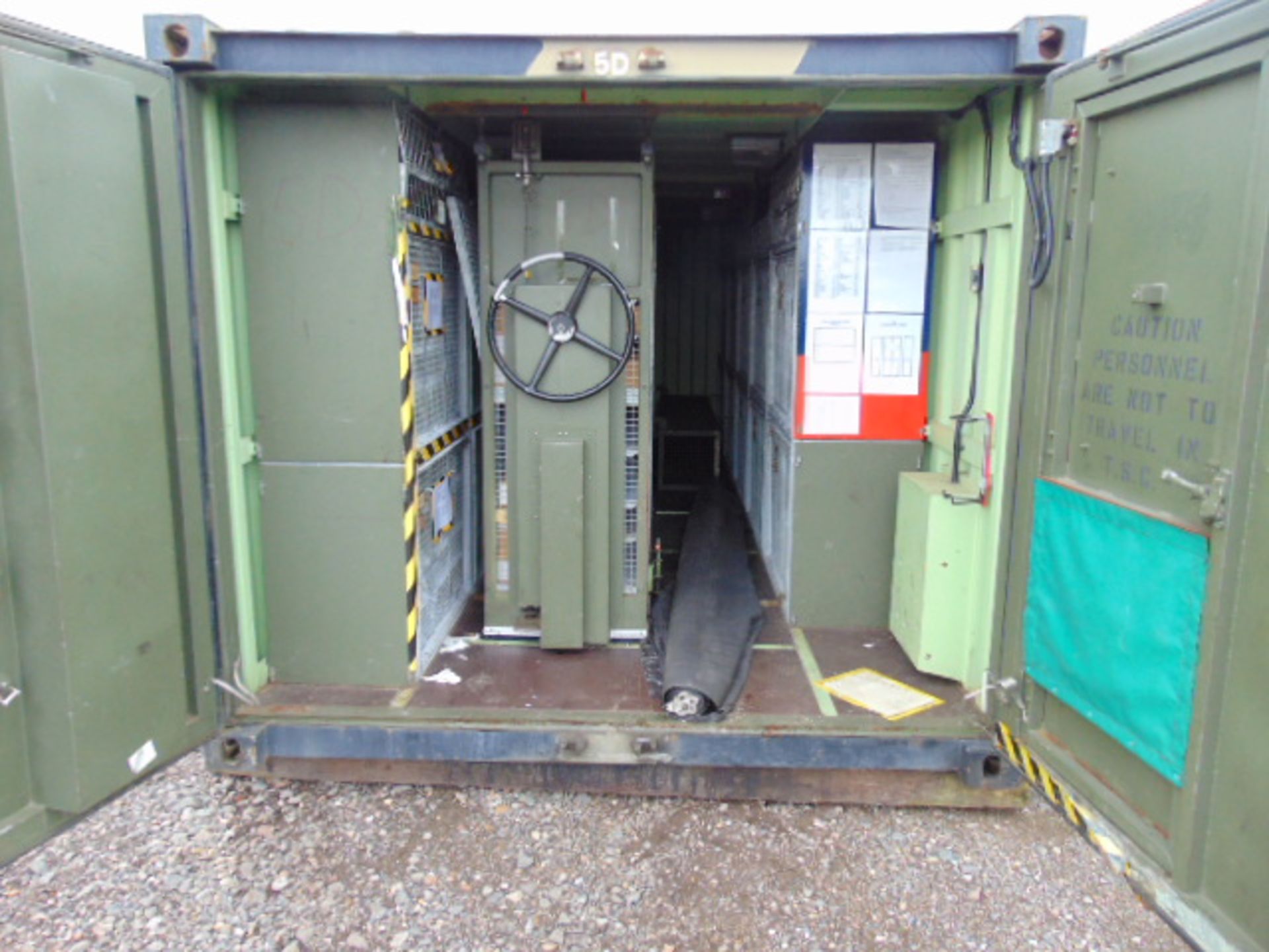 20ft ISO Shipping Container complete with fitted internal roller racking storage system - Image 5 of 13