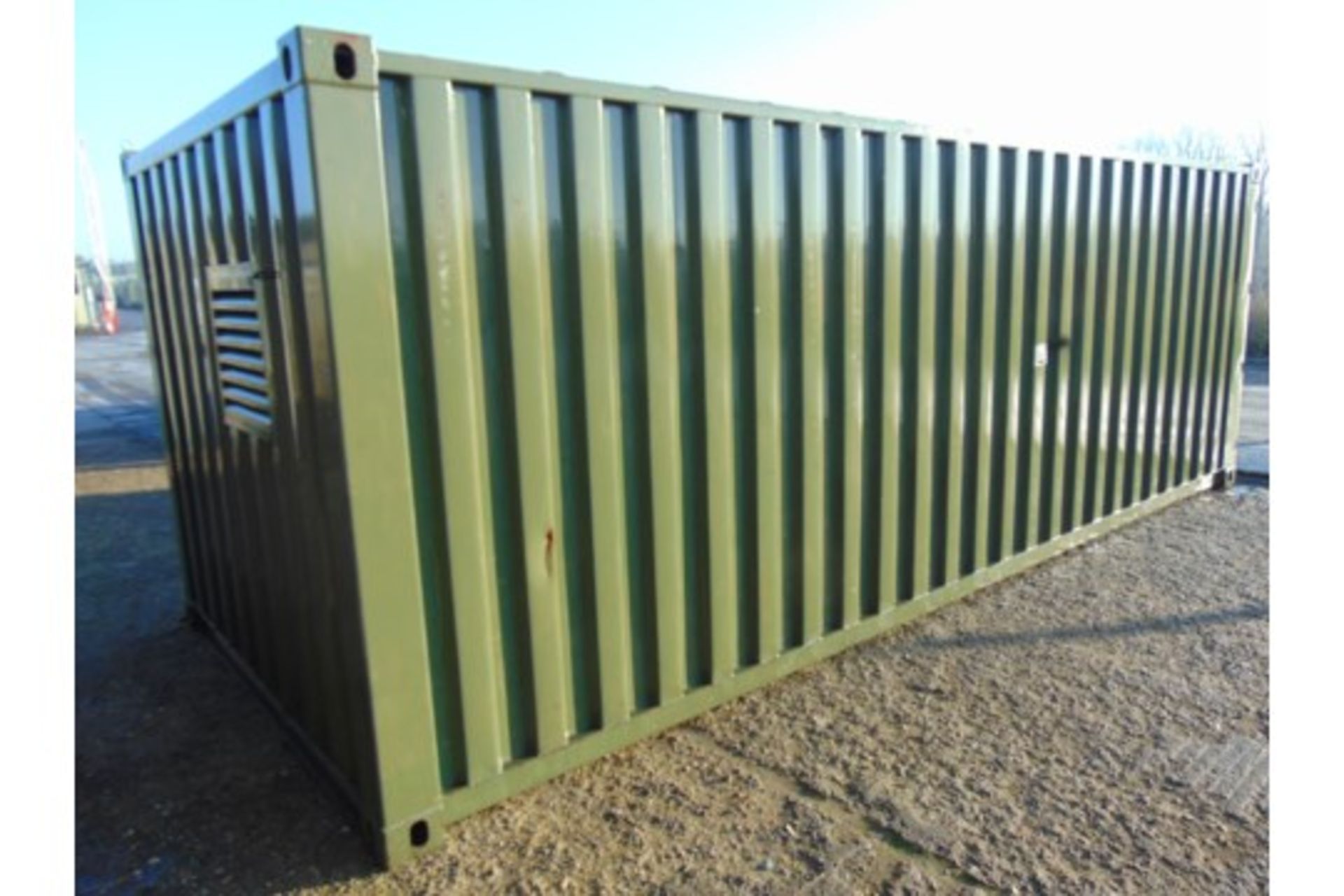 20ft ISO Shipping Container complete with fitted internal roller racking storage system. - Image 3 of 16