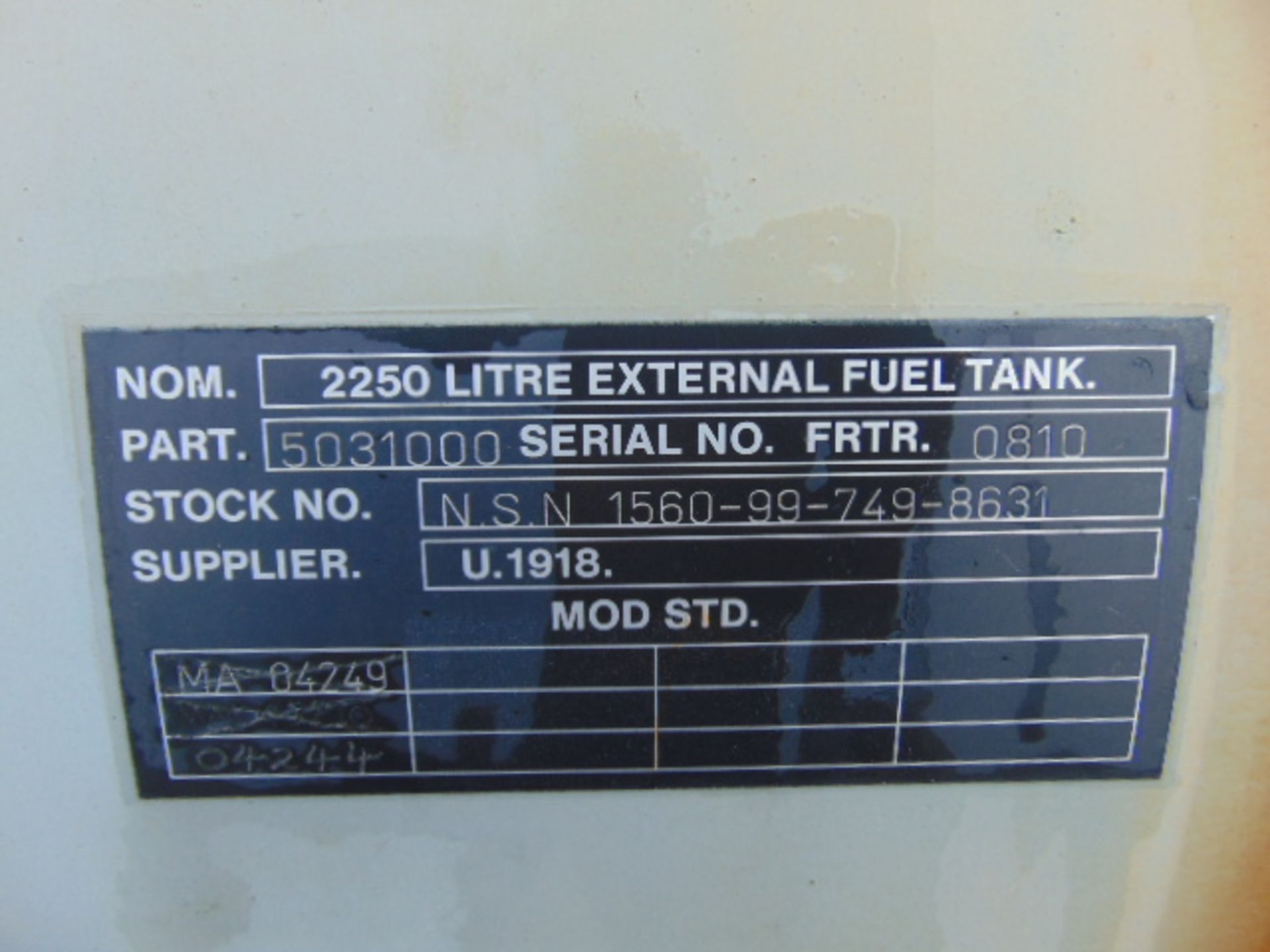 Tornado Strategic Bomber 2250 litre external fuel tank, Drop tank - Image 6 of 7