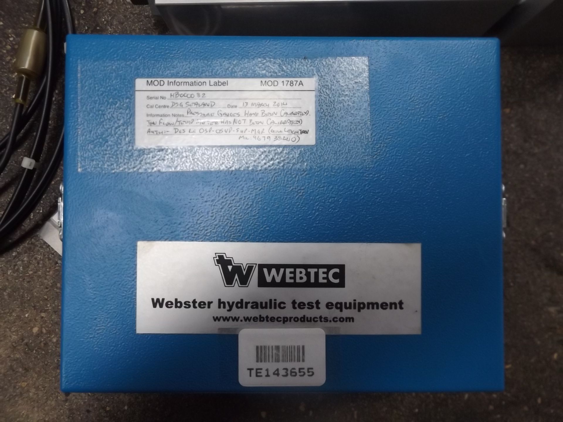 Webtec Hydraulic Test Kit - Image 7 of 8