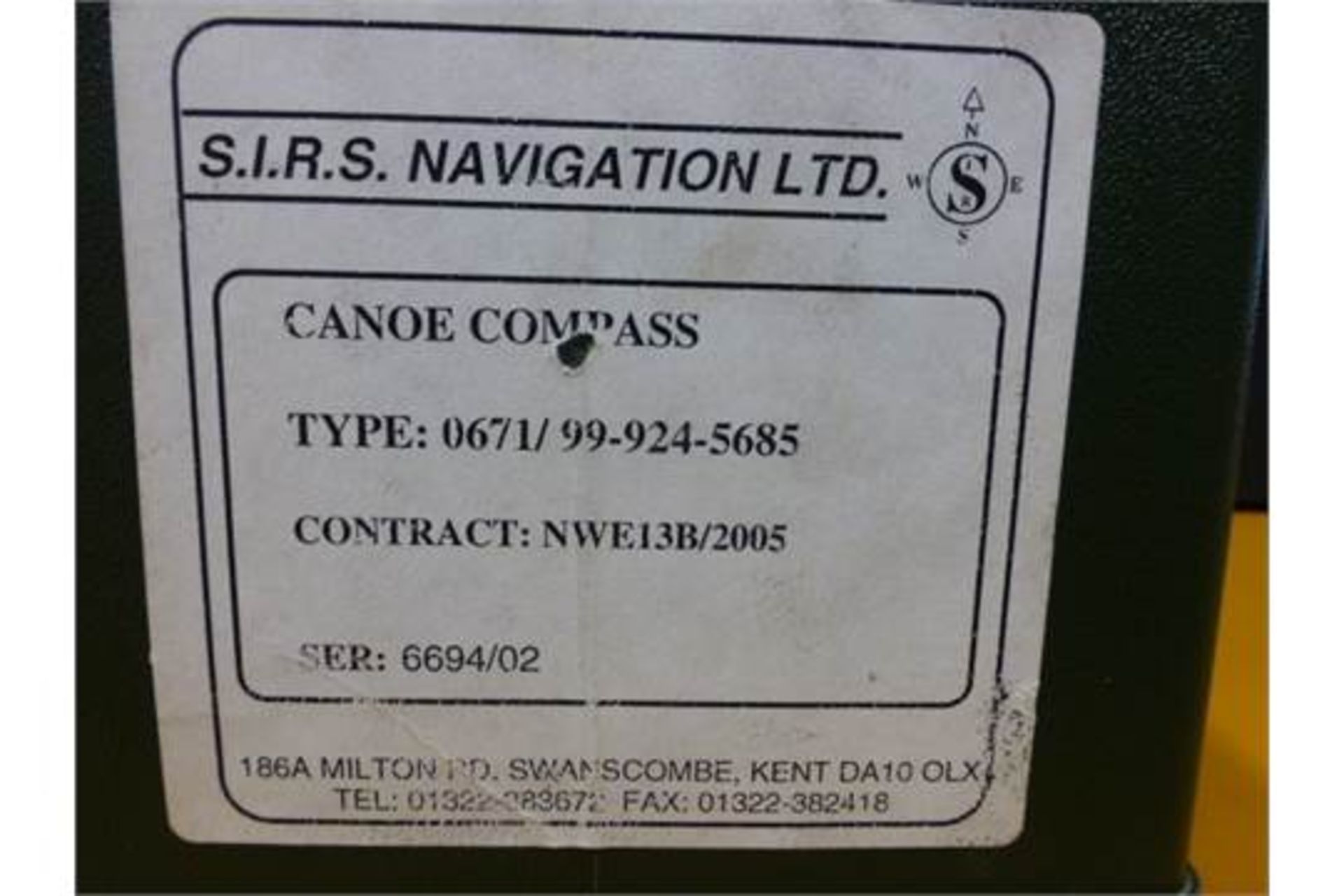Genuine S.I.R.S. Navigation Marine Compass - Image 5 of 6