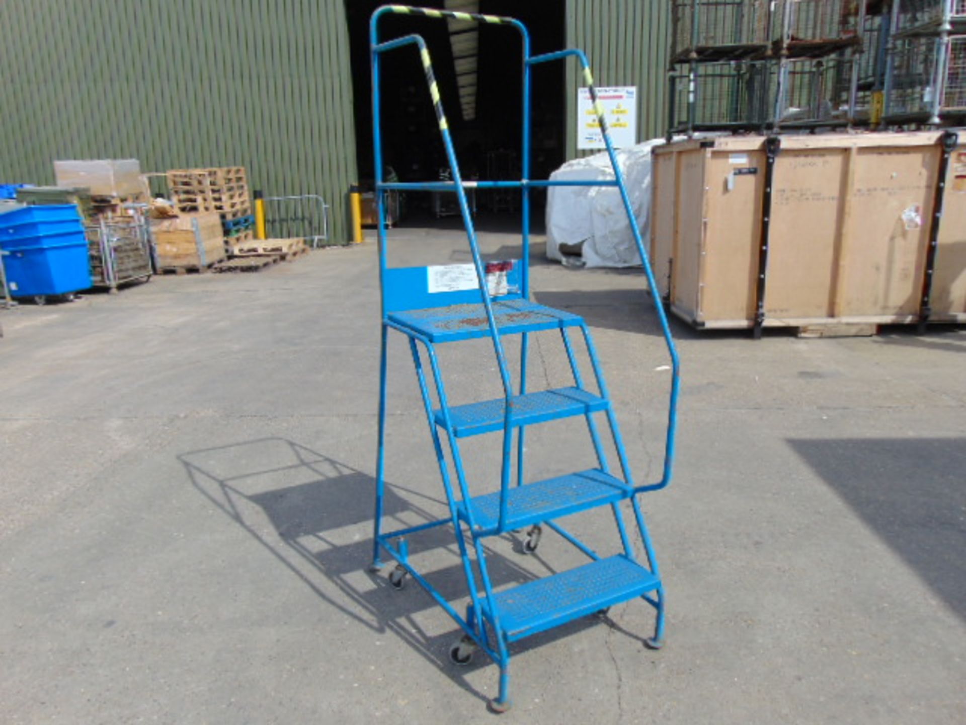 Klime-Ezee 4-Step mobile Warehouse Ladder