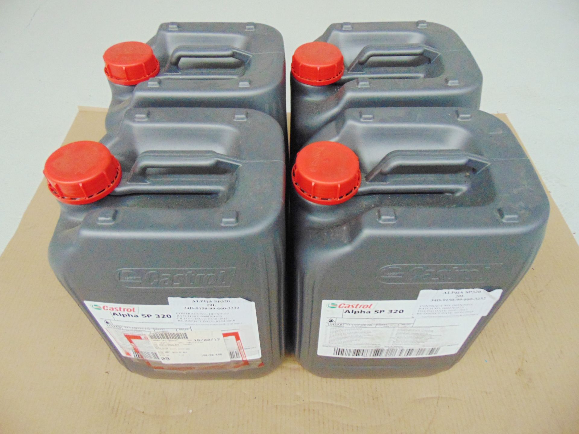 4 x Unissued Tubs of Castrol Alpha SP 320 20L Industrial Gear Oil - Image 2 of 4