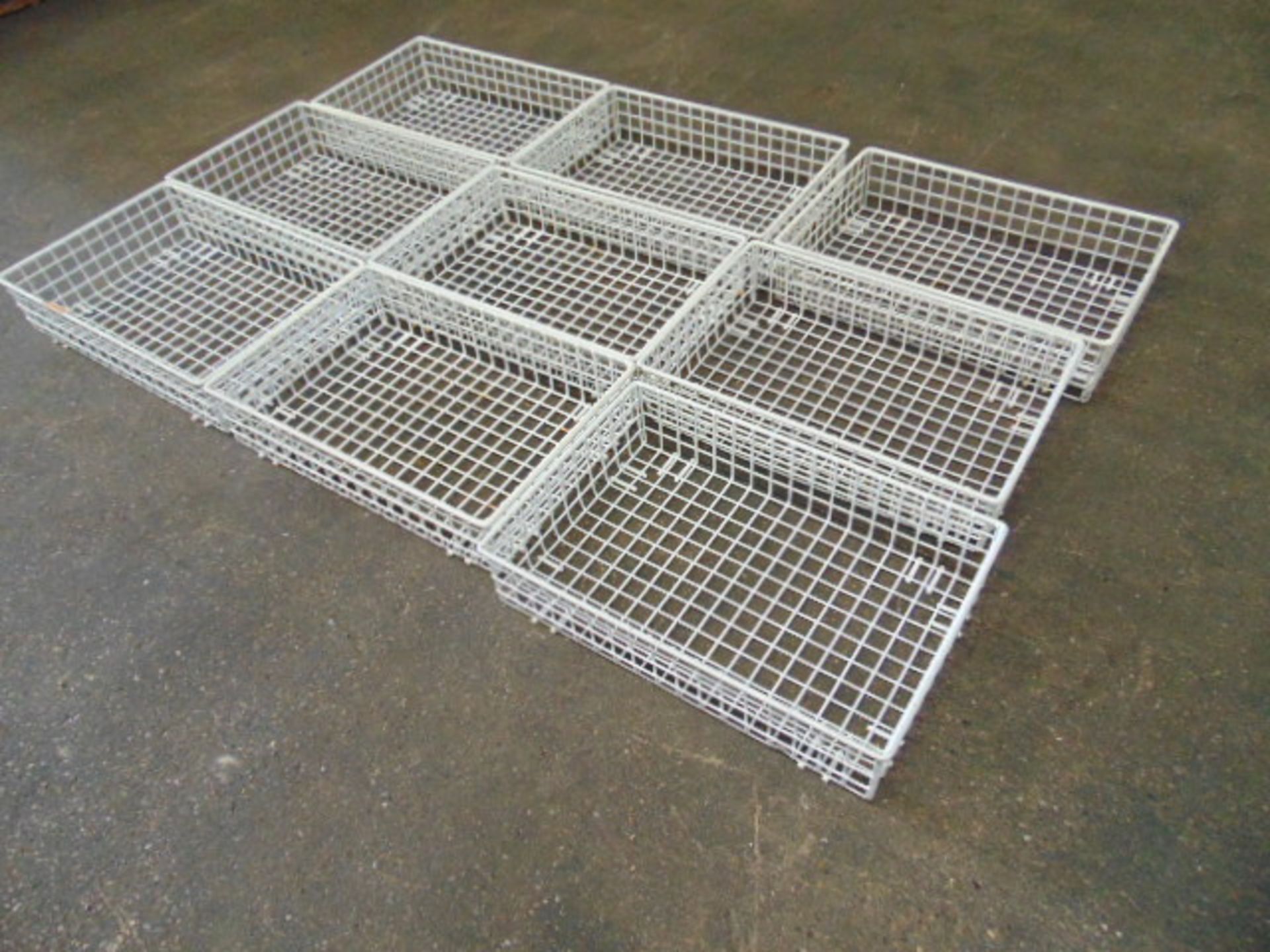 9 x Metal Storage Cage Trays - Image 2 of 6