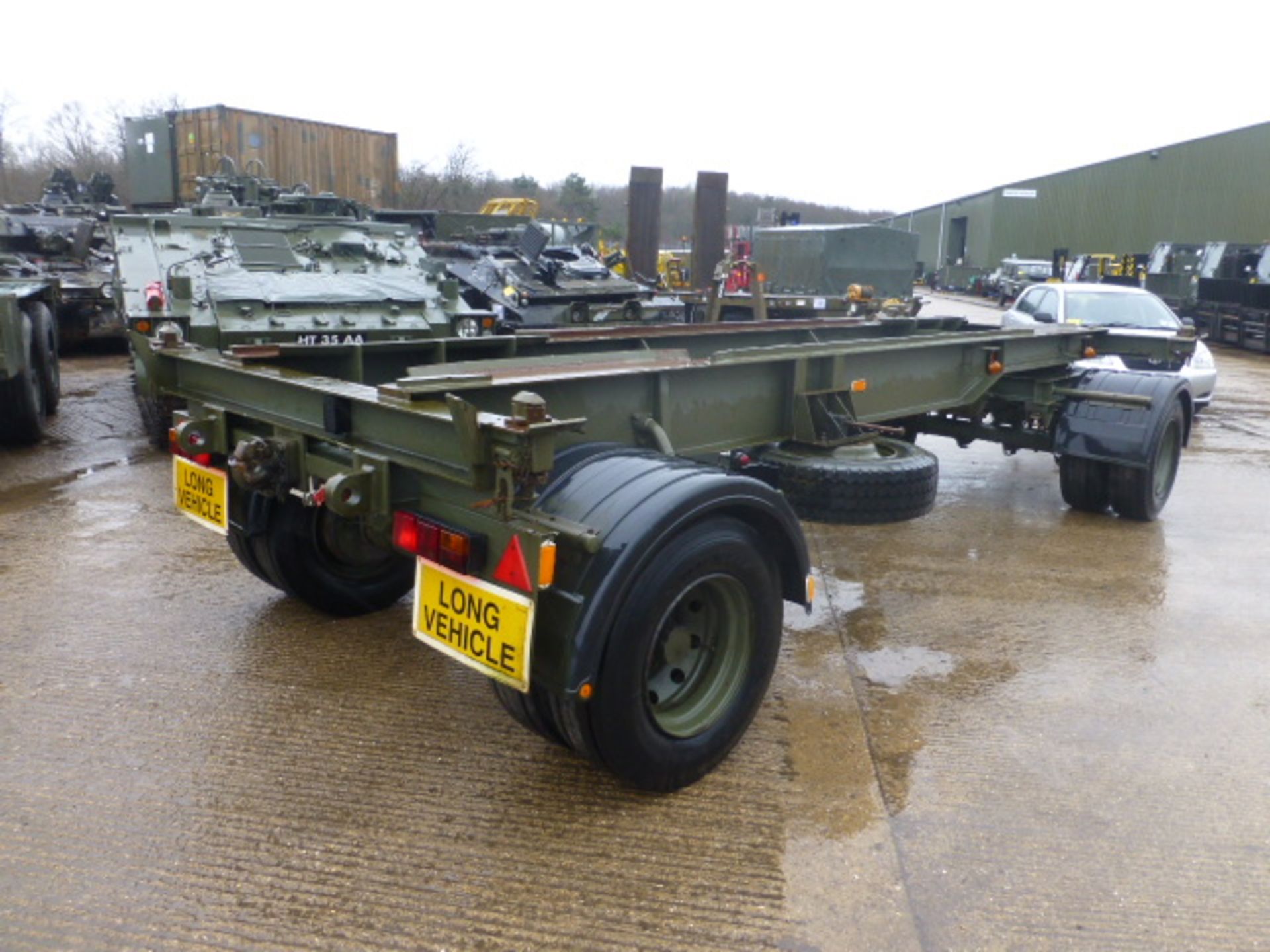 King DB 2 axle 8 wheel drops/skip/container trailer. 15 tonne ex-reserve - Image 3 of 13