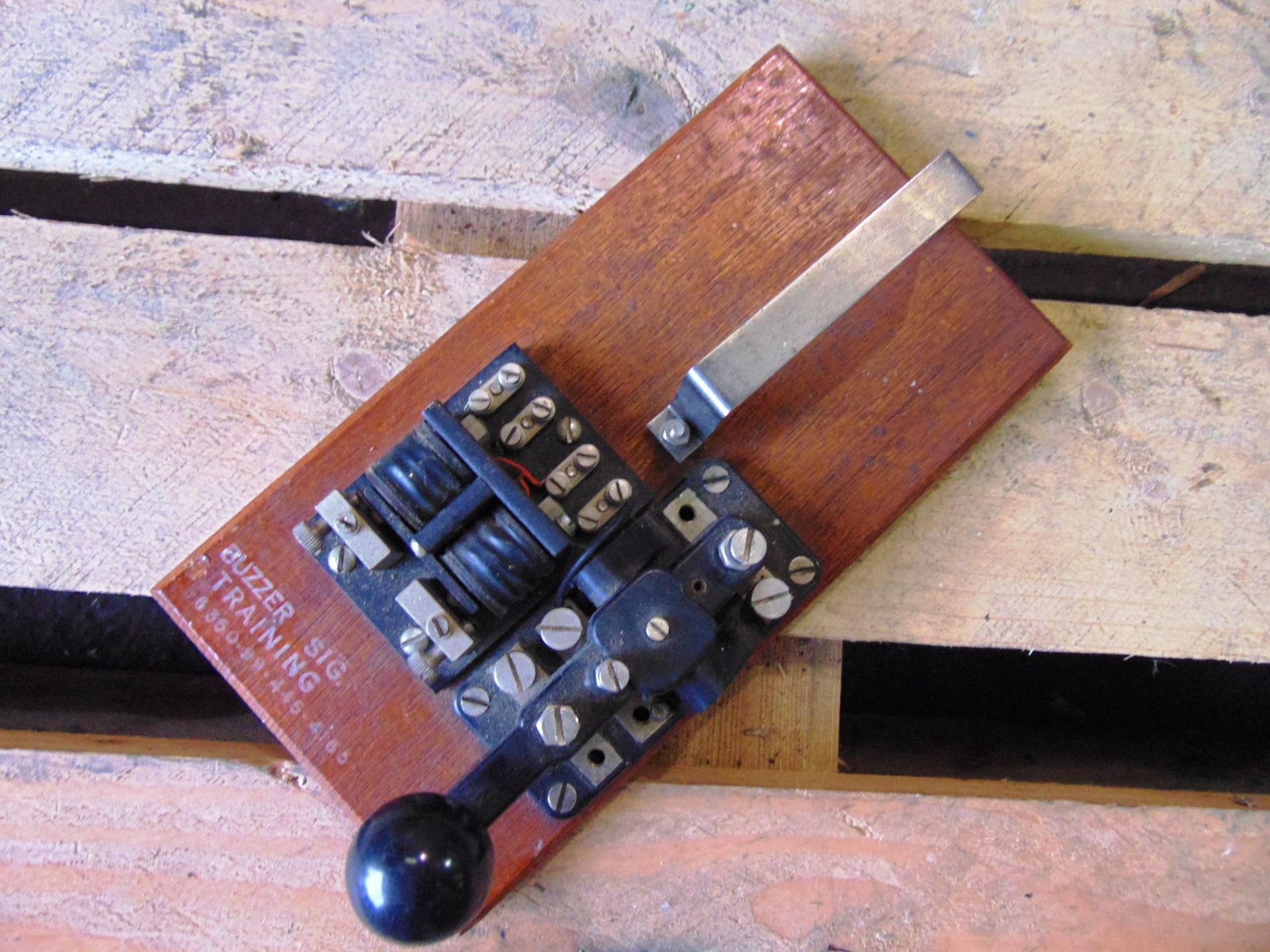 Vintage Morse Code Practice Key & Buzzer