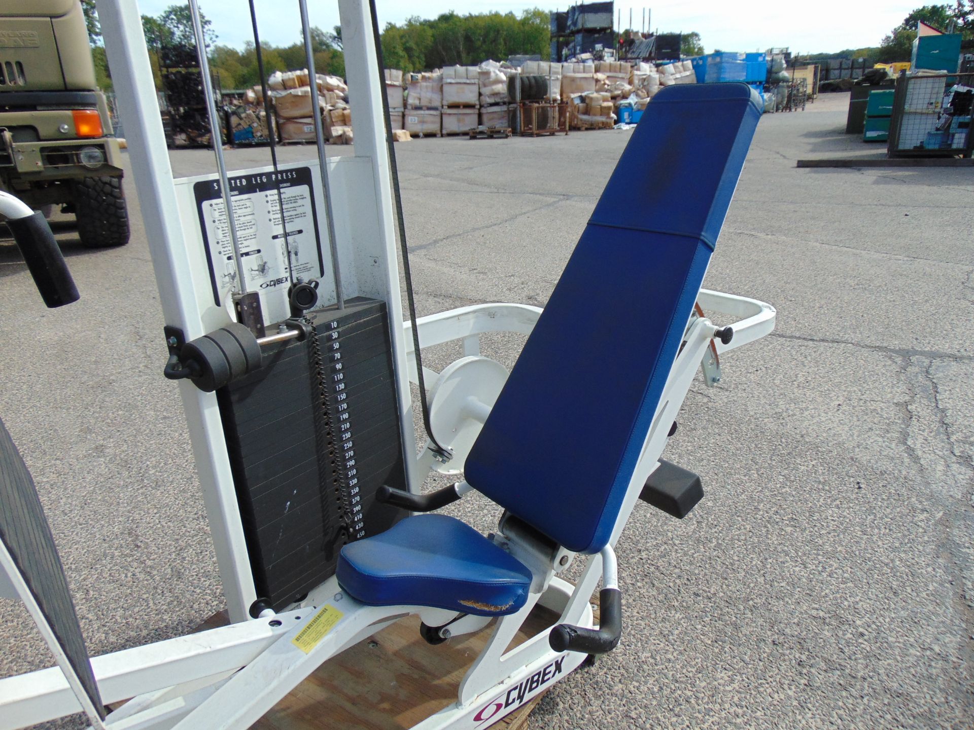 Cybex Seated Leg Press Exercise Machine - Image 8 of 10