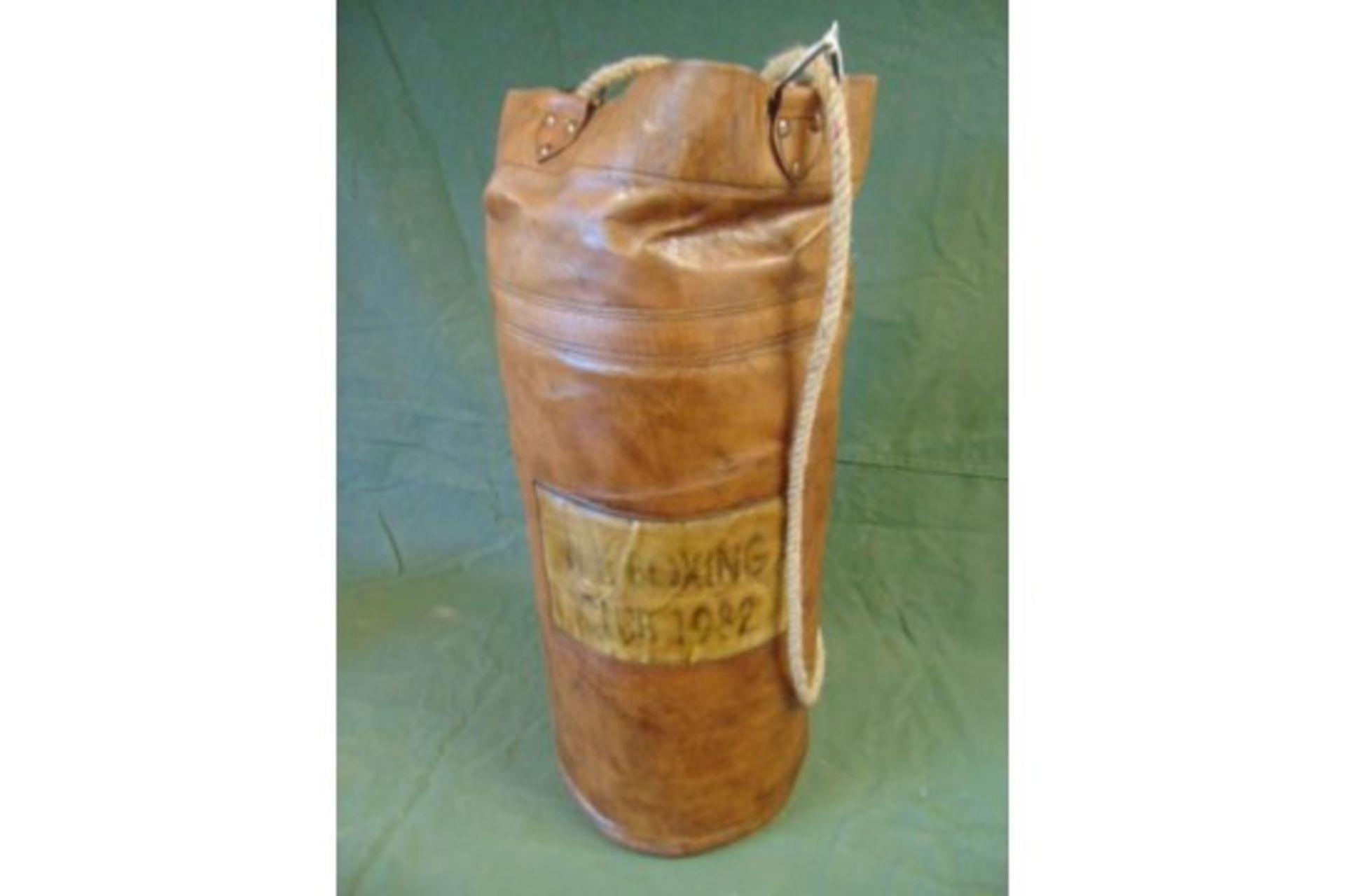 Vintage Style Punch Bag c/w hanging rope and filling