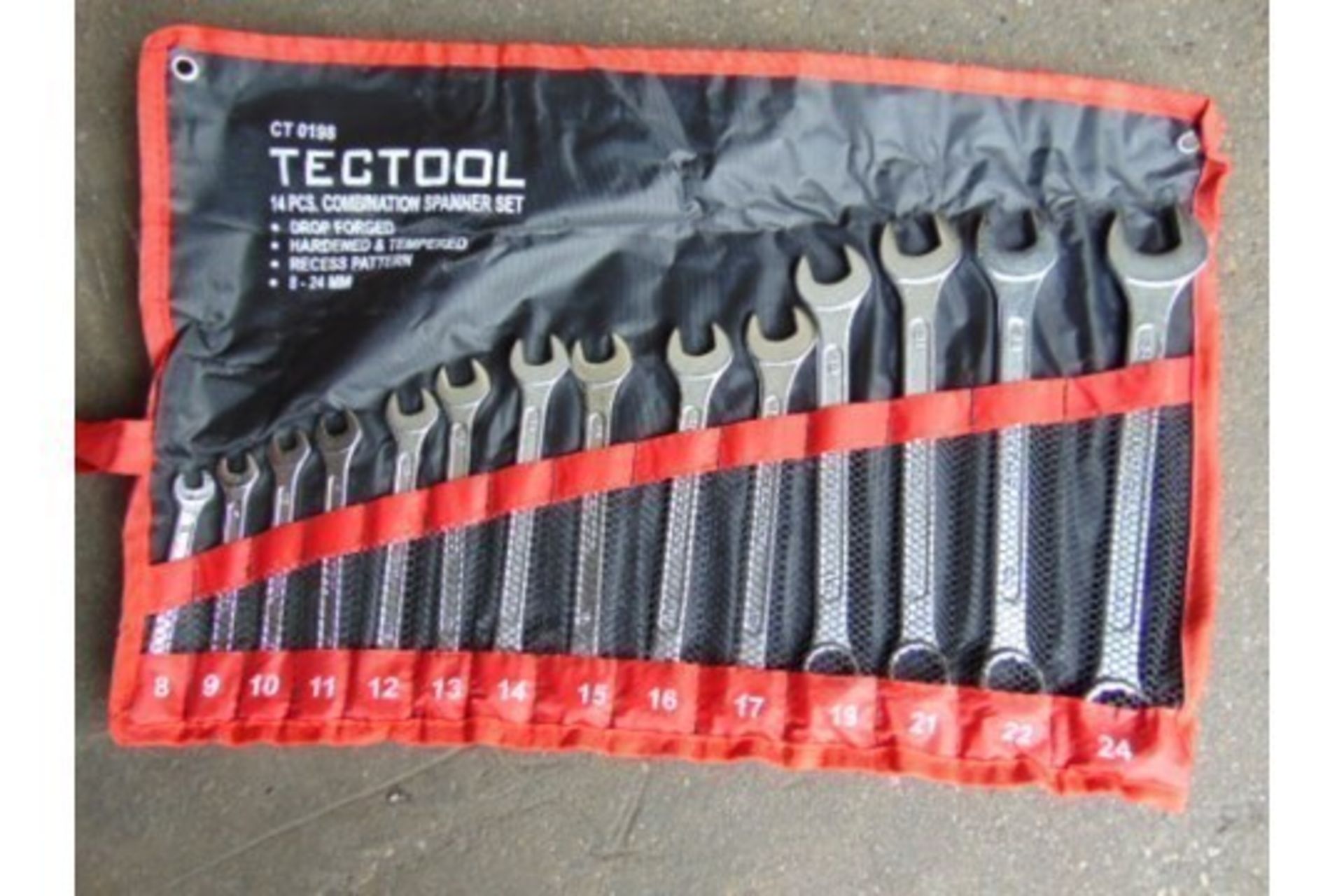 Unissued Tectool 14 pcs Combination Spanner Set