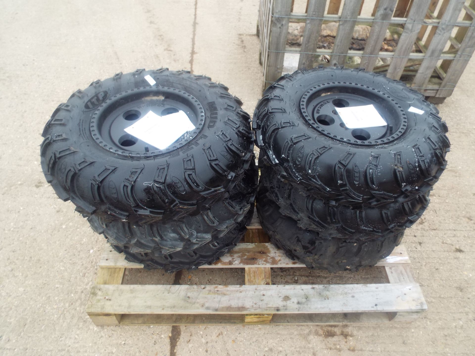 6 x ITP Mud Lite AT25x8-12 ATV/Quad Tyres