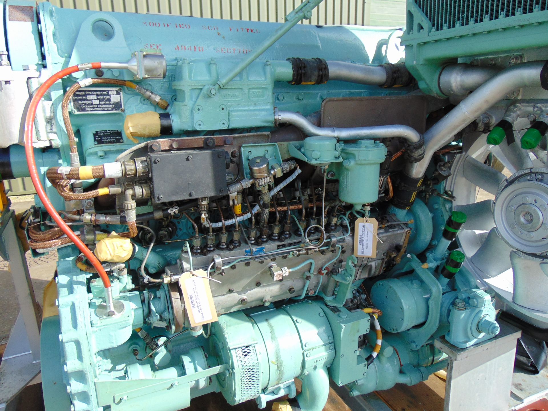 Cheiftain MBT Leyland L60 MK4 19L Vertical Six Cylinder Opposed Piston Diesel Engine Power Pack - Image 17 of 34