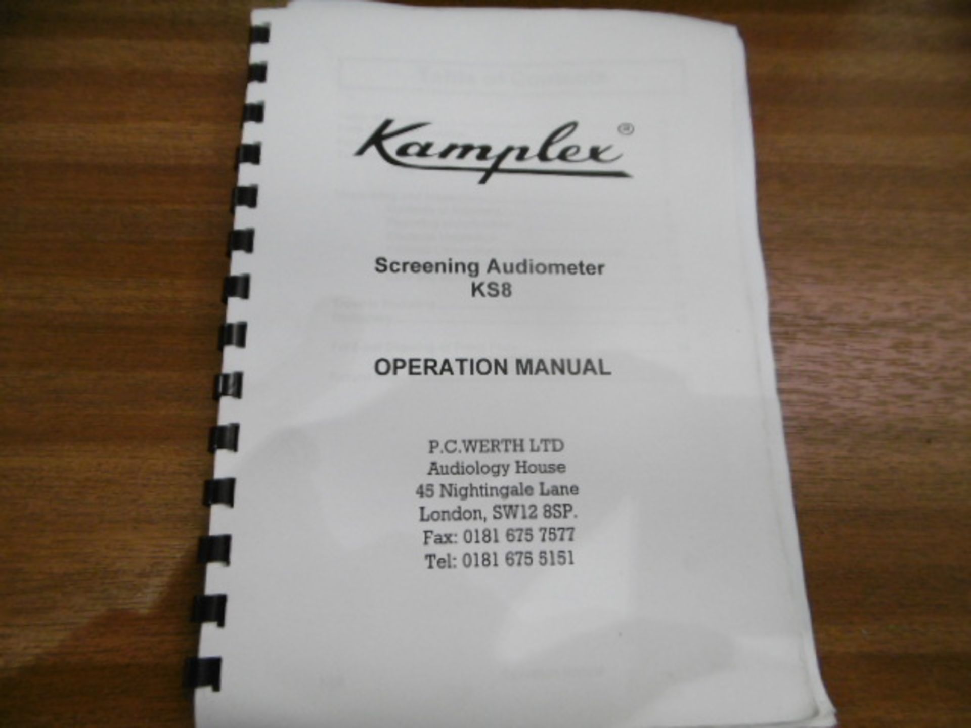 Kamplex KS8 Screening Audiometer - Bild 13 aus 15