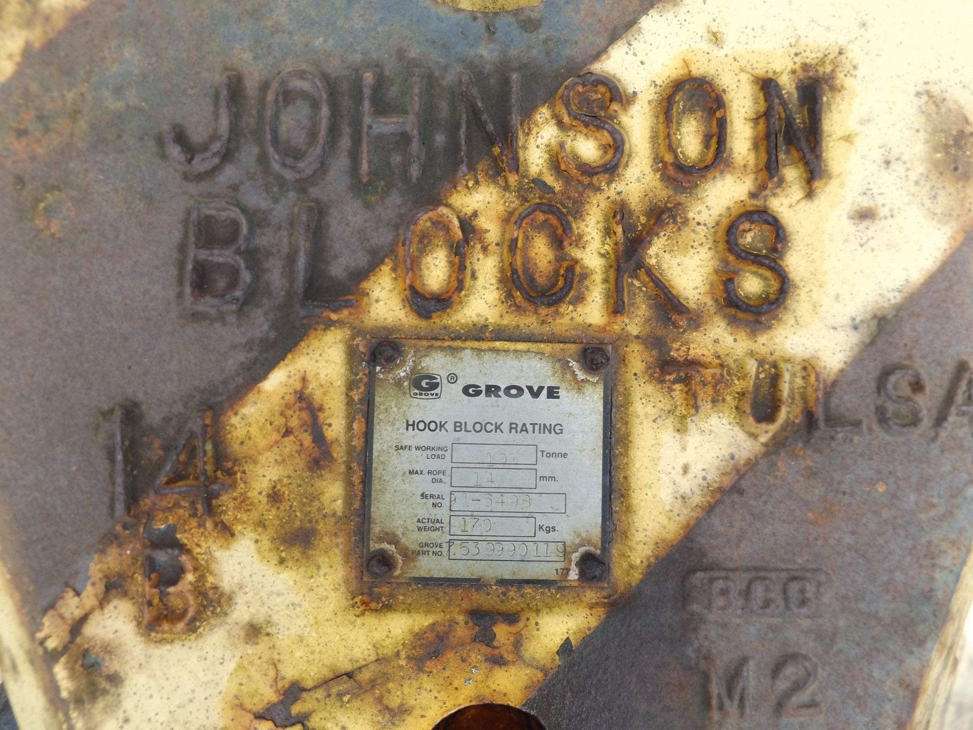 Johnson 10ton Crane Hook Block - Image 2 of 4