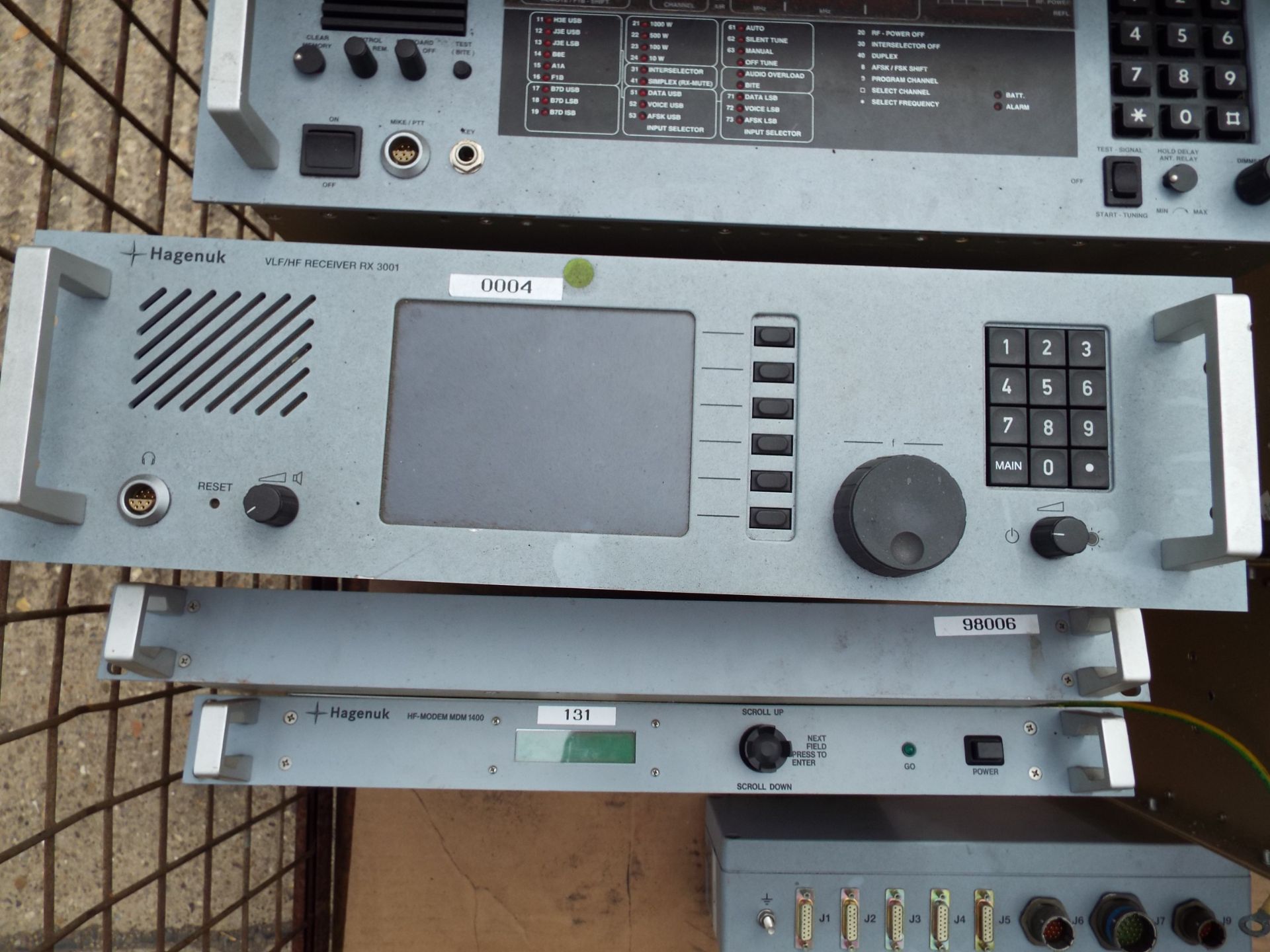 Mixed Stillage of Hagenuk Radio Equipment consisting of ICU, Transmitter, Receiver, Amplifier etc - Image 5 of 10