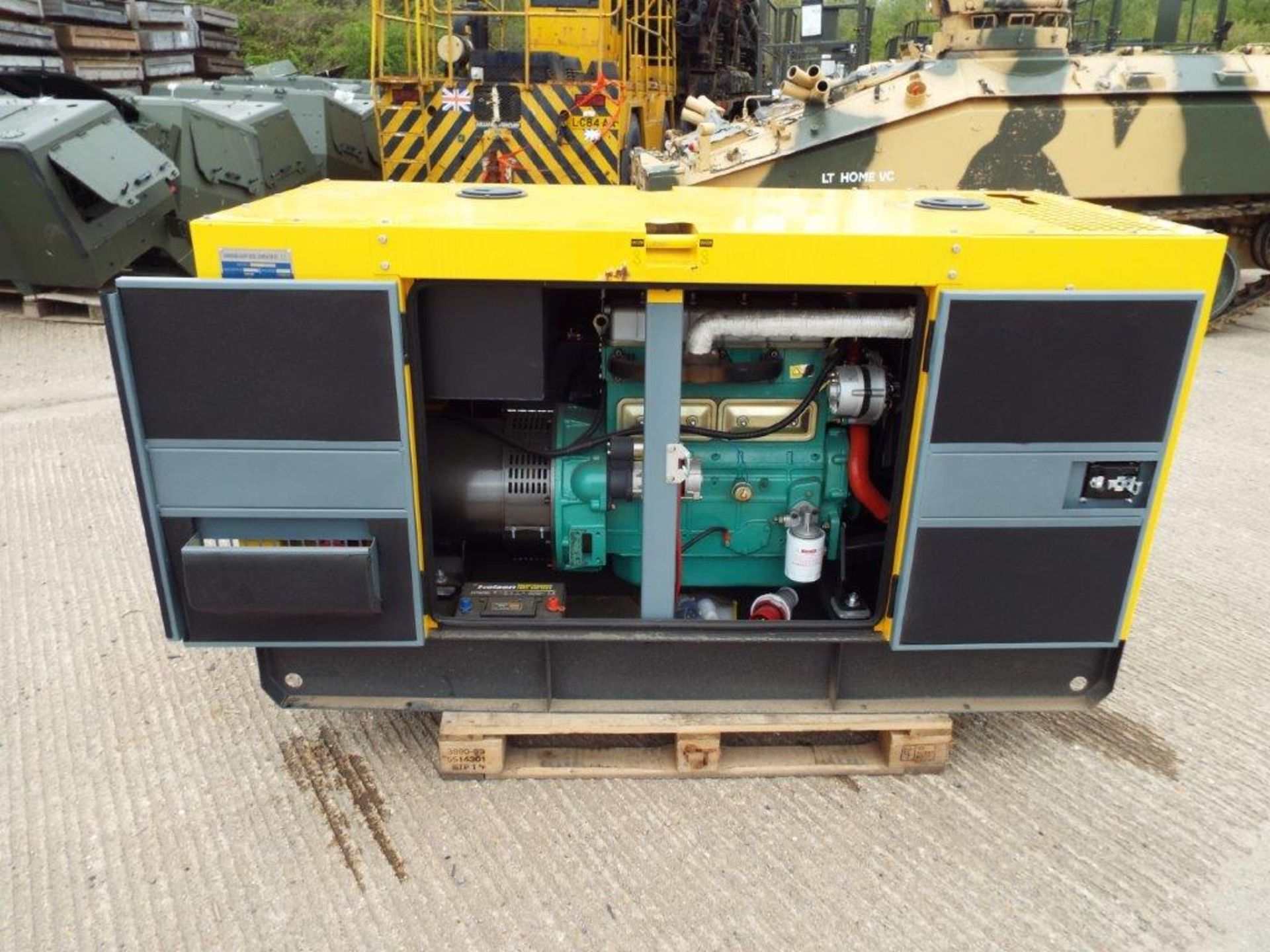 UNISSUED WITH TEST HOURS ONLY 40 KVA 3 Phase Silent Diesel Generator Set - Image 2 of 20