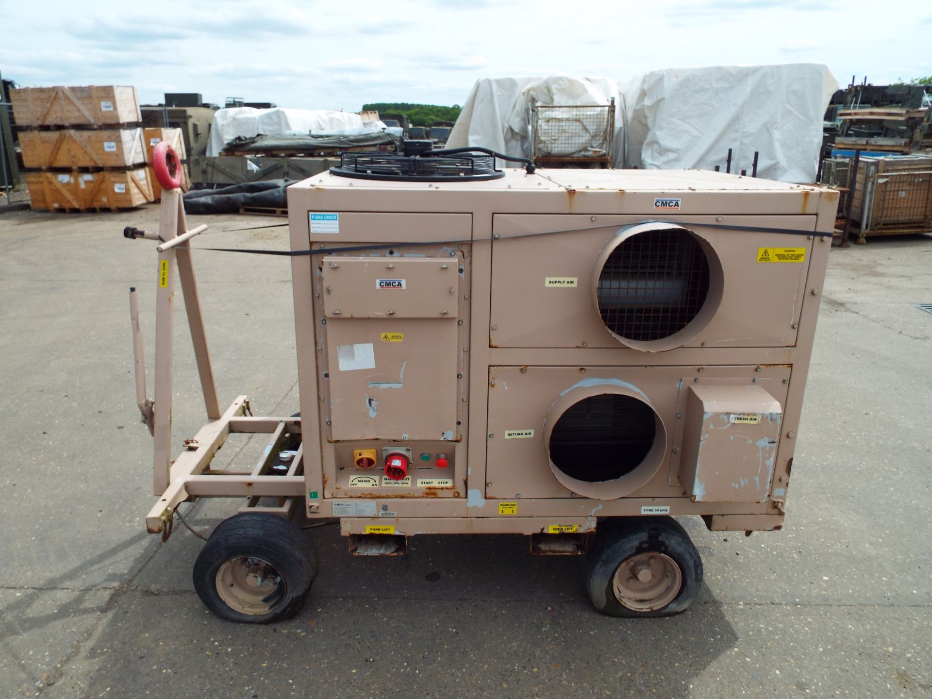 Trailer Mounted CMCA C120-S Ruggedised Air Conditioning Unit