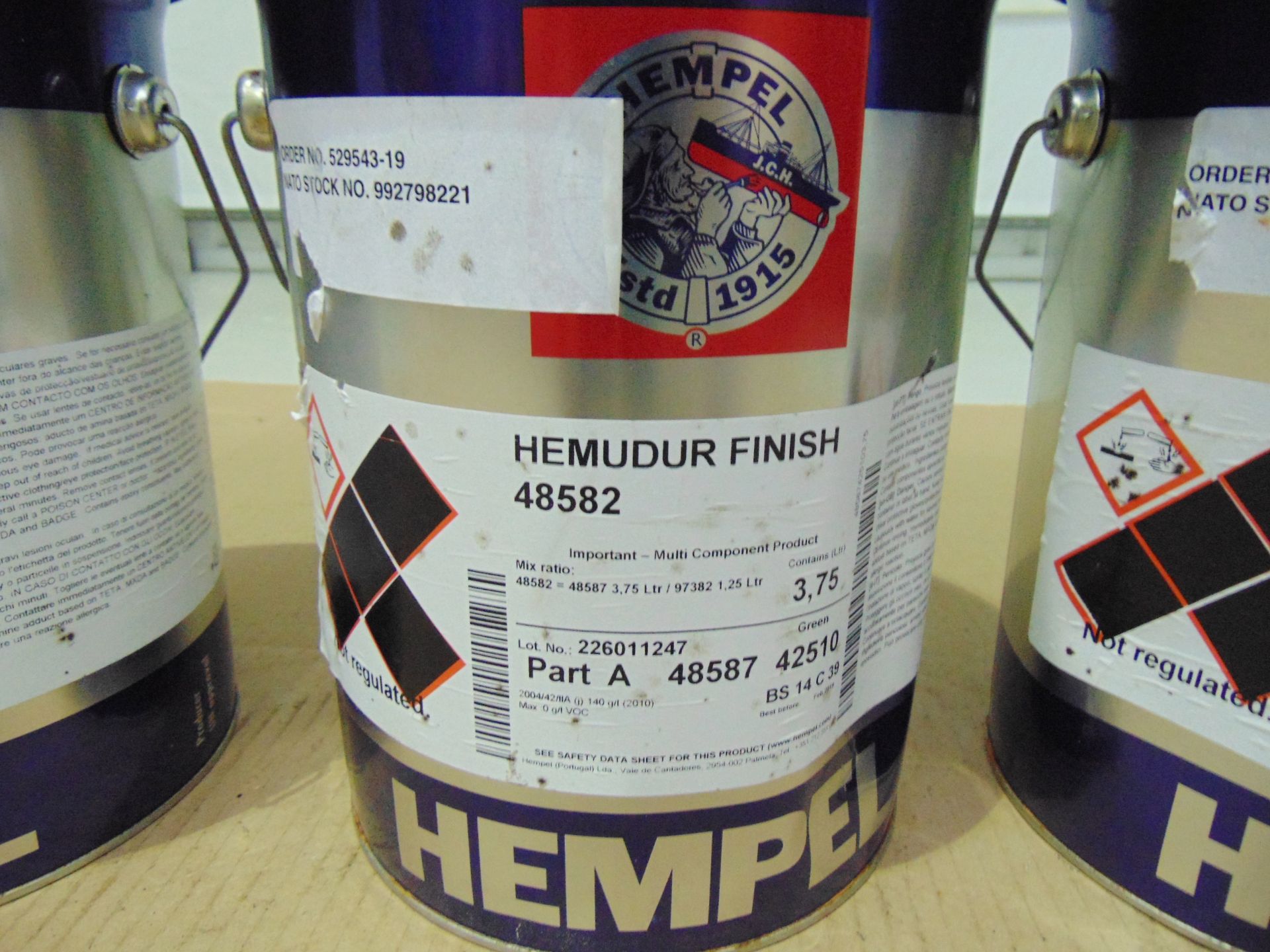 3 x Unissued 5L 2 Pack Tins of Hempel Hemudur 48582 Epoxy - Bild 3 aus 5