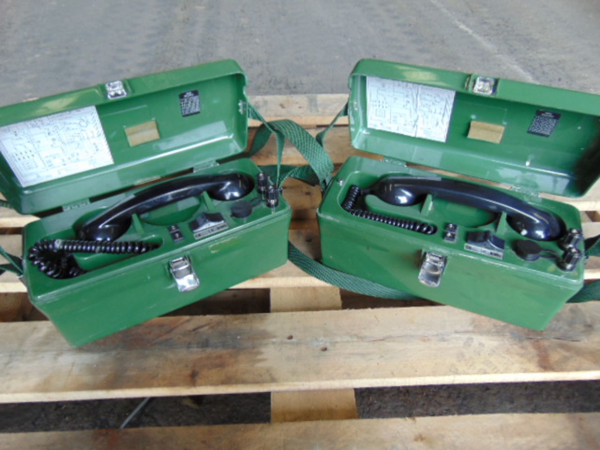 2 x PYE TMC Field Telephones