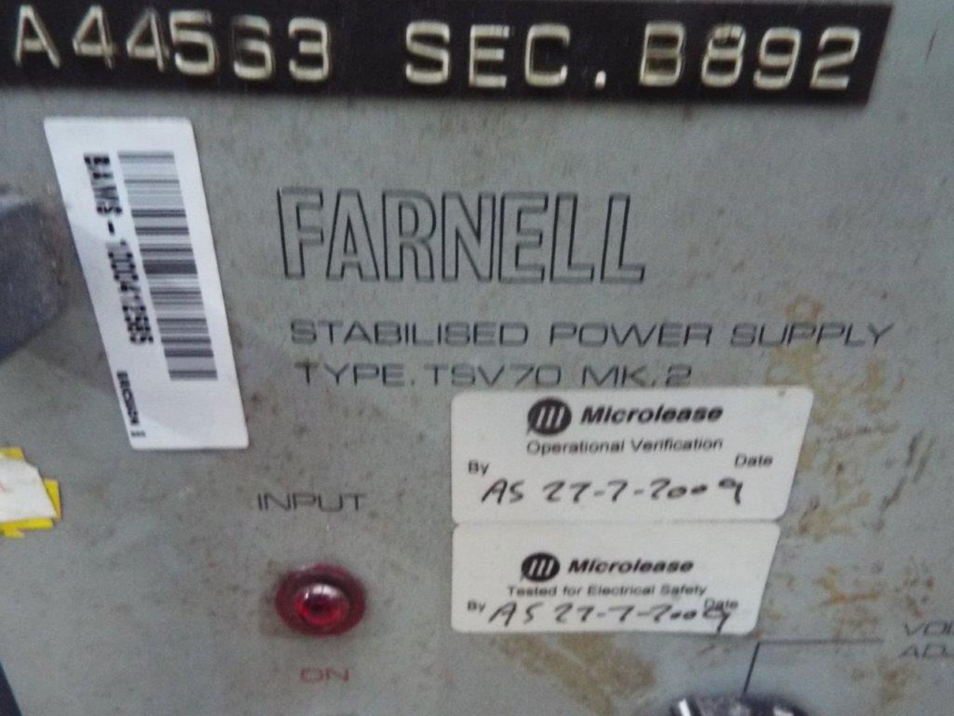 Farnell TSV70 Stabilised Power Supply - Image 4 of 6
