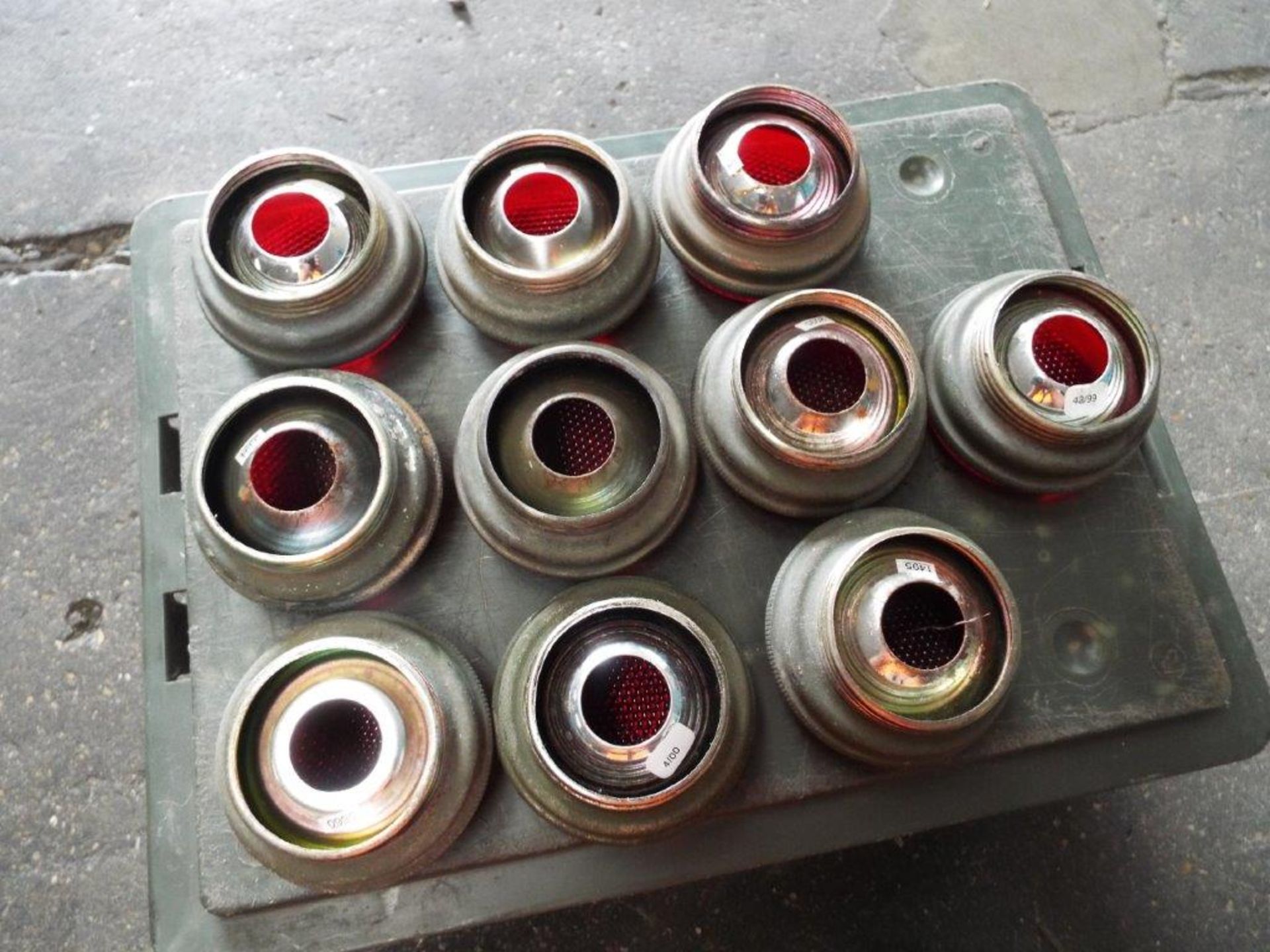 10 x Red Screw Type Lenses suitable for Land Rover, Bedford, Sankey Trailers etc - Image 2 of 3