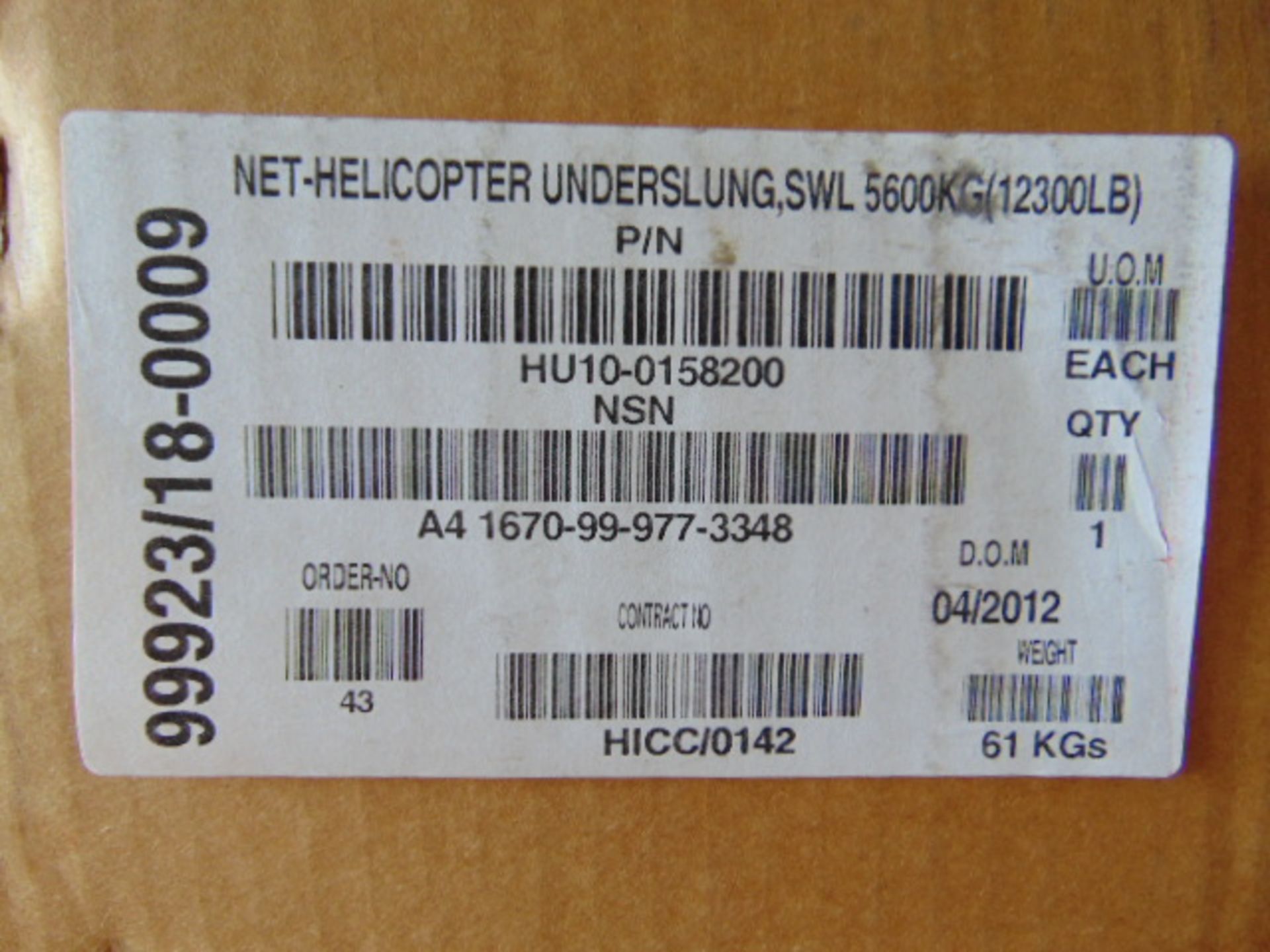 5600Kg Helicopter Cargo Net - Image 12 of 14