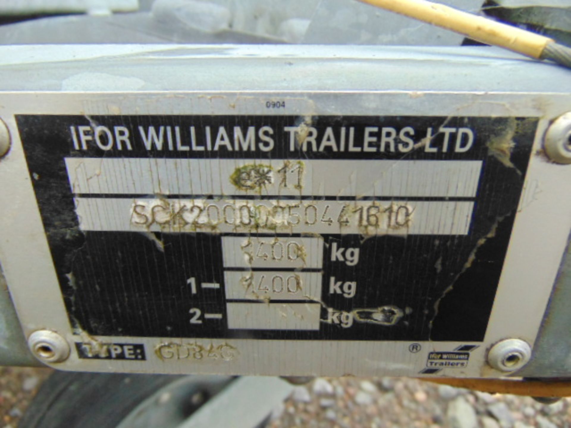 Ifor Williams GD84 Single Axle Cage Trailer c/w Loading Ramp - Bild 16 aus 16