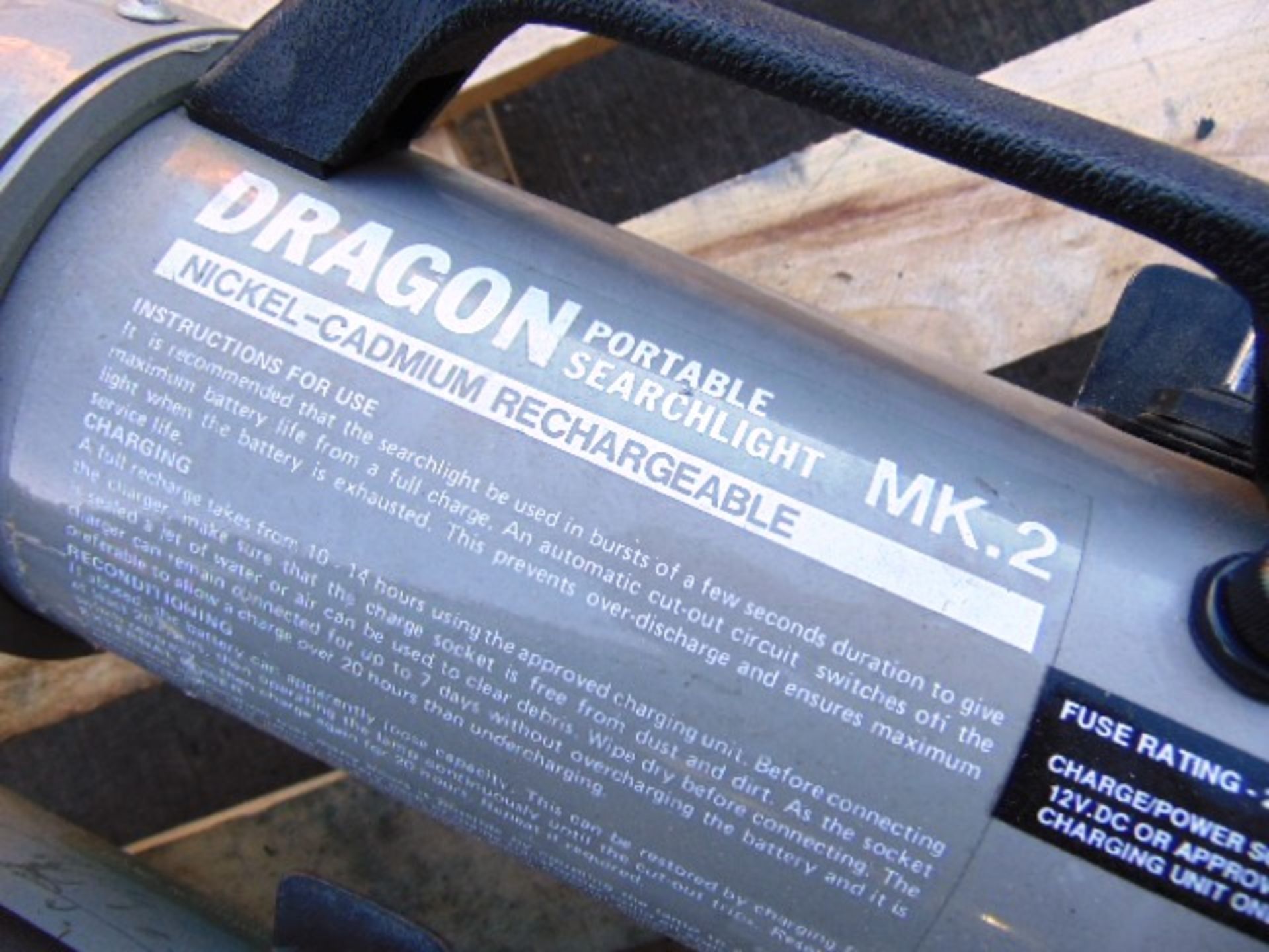 2 x Dragon MK2 12V Portable Searchlights - Image 2 of 5