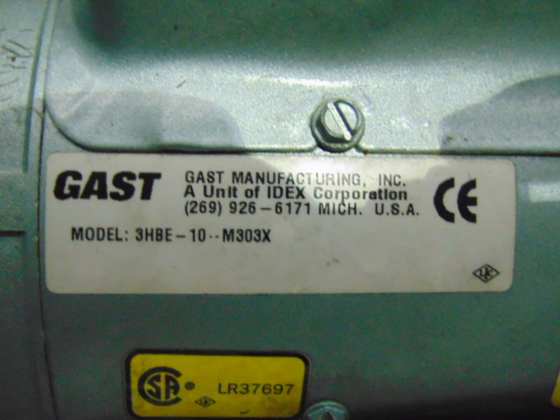 Gast M303X Compressor - Image 5 of 6