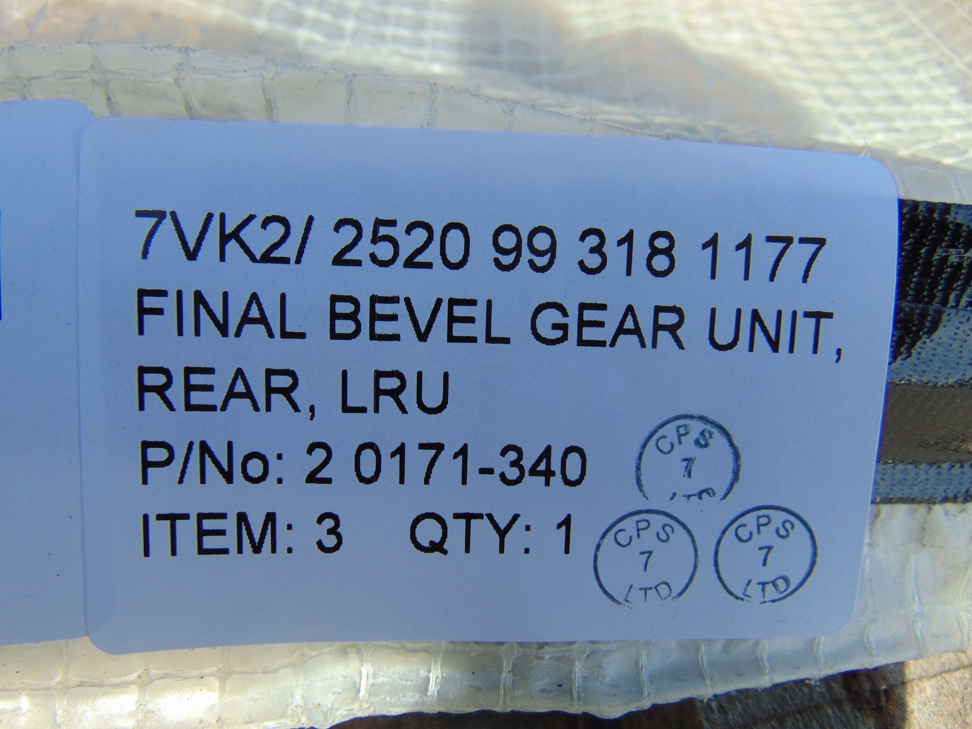BVS10 Bevel Gear Unit P/No 2 0170-340 - Image 8 of 10
