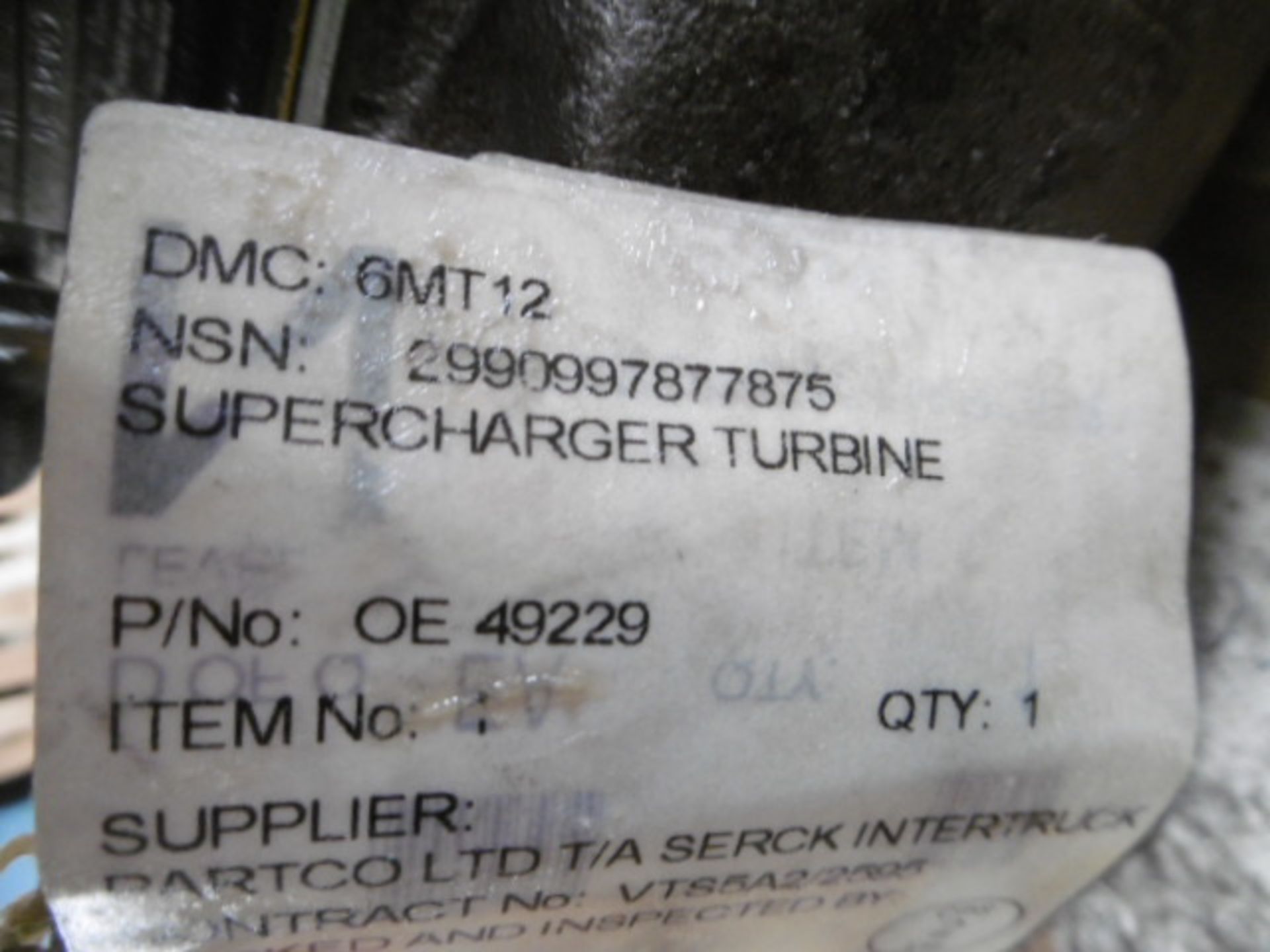 4 x DAF Turbo Chargers P/No OE49220 - Image 7 of 7