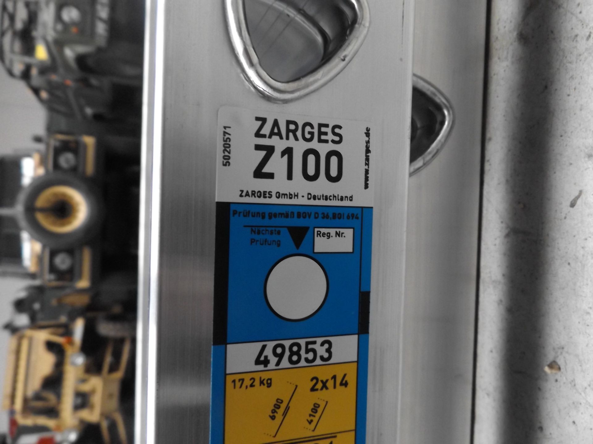 Zarges Z100 2 Section Aluminium Ladder - Bild 3 aus 5