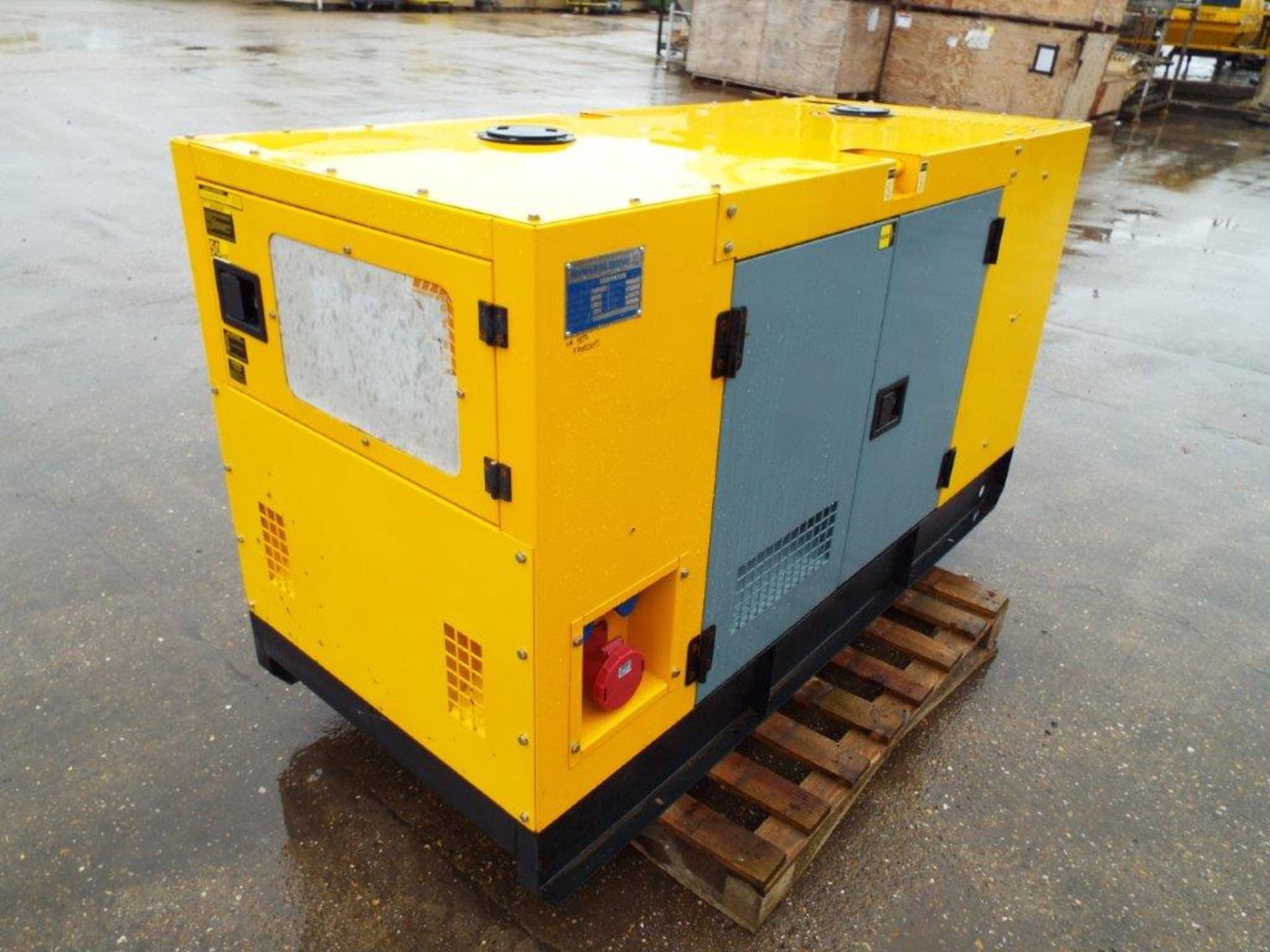 UNISSUED WITH TEST HOURS ONLY 40 KVA 3 Phase Silent Diesel Generator Set - Image 3 of 19