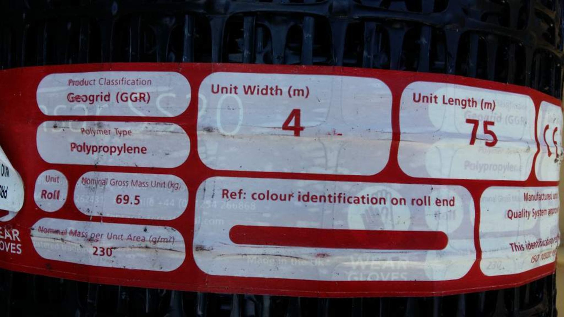 UNISSUED Tensar SS20 Geogrid Ground Foundation Reinforcement Roll 4m x 75m - Image 4 of 6