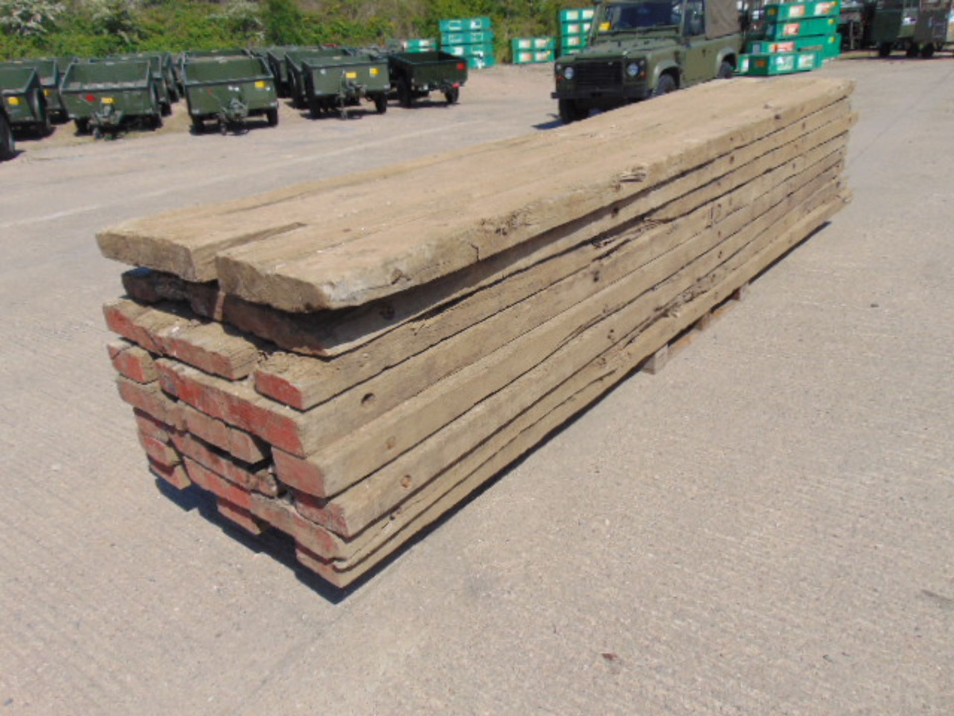 8 x 5m Hardwood Bog Mats for Excavators / Diggers etc