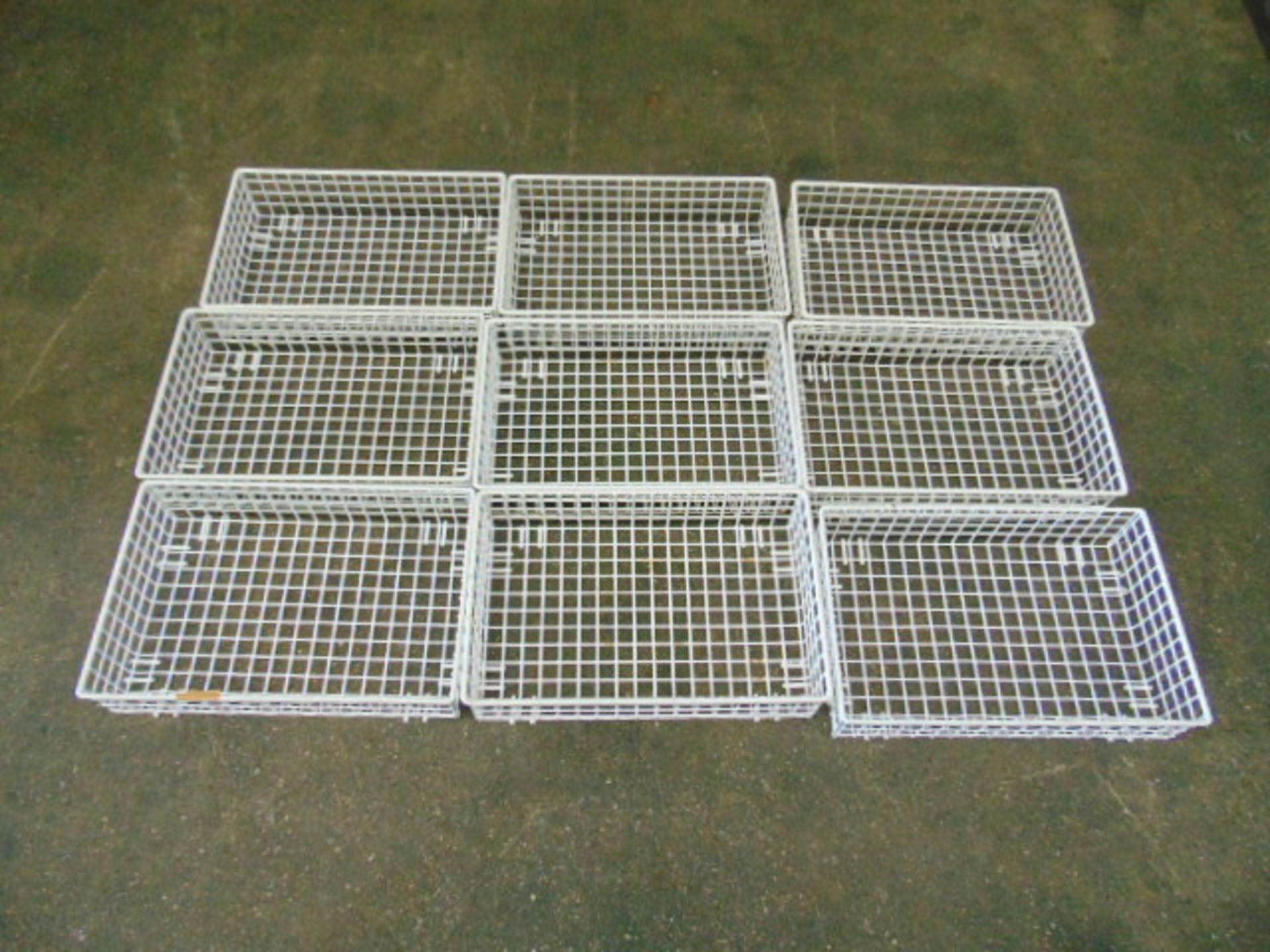 9 x Metal Storage Cage Trays