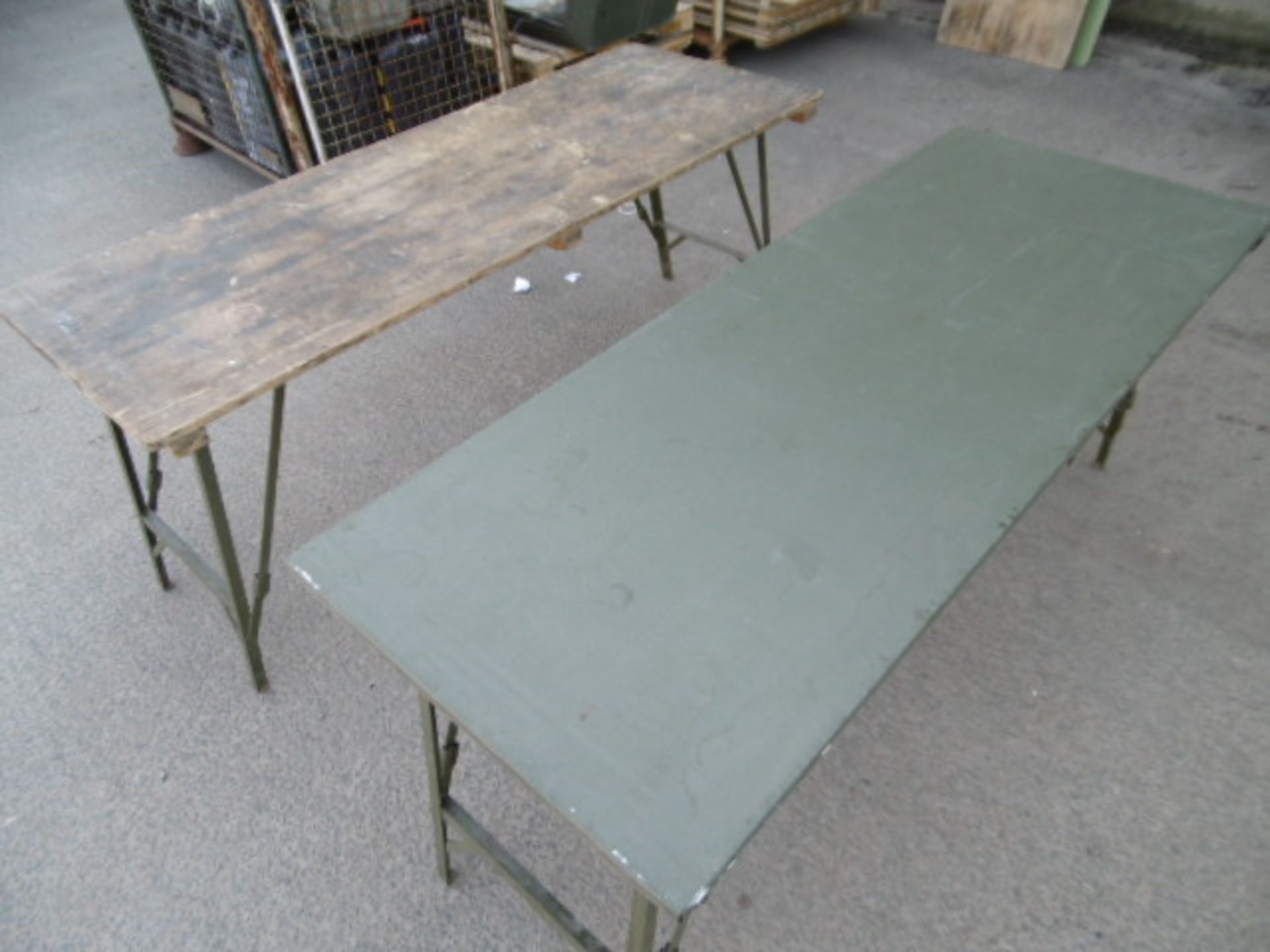 2 x Collapsible Tressle Table